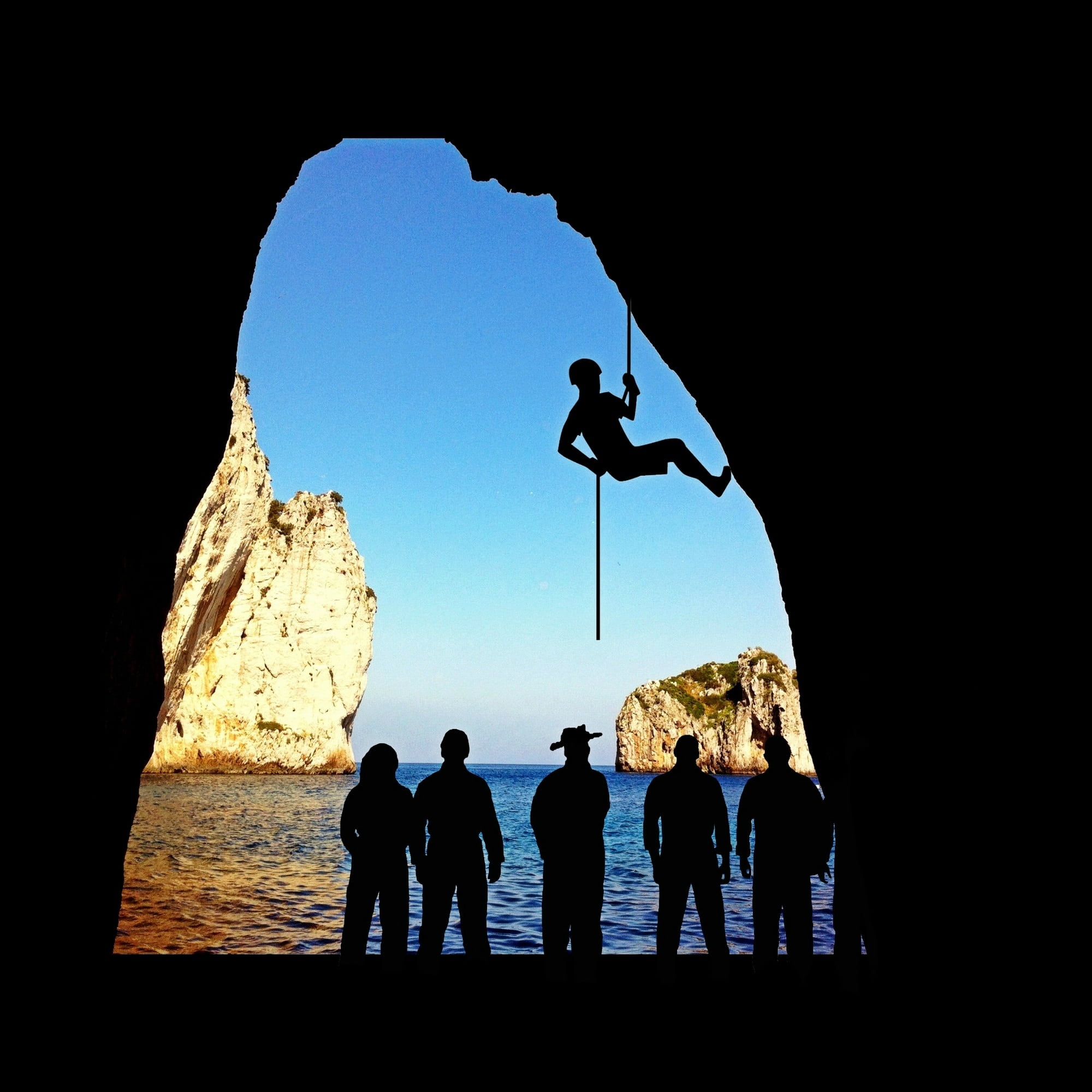 1080P, rock formation, human, speleology, sport, lifestyles, women, dark, back light, climbing sport, people, viewers, passage, silhouette, full length, Phone HD Wallpaper