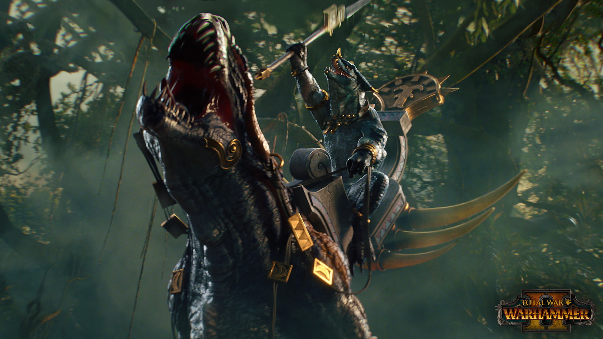 underwater, nature, 1080P, Video Game, mouth open, one animal, vertebrate, Total War: Warhammer II, outdoors, animal wildlife, water, people, day, focus on foreground, HD Wallpaper