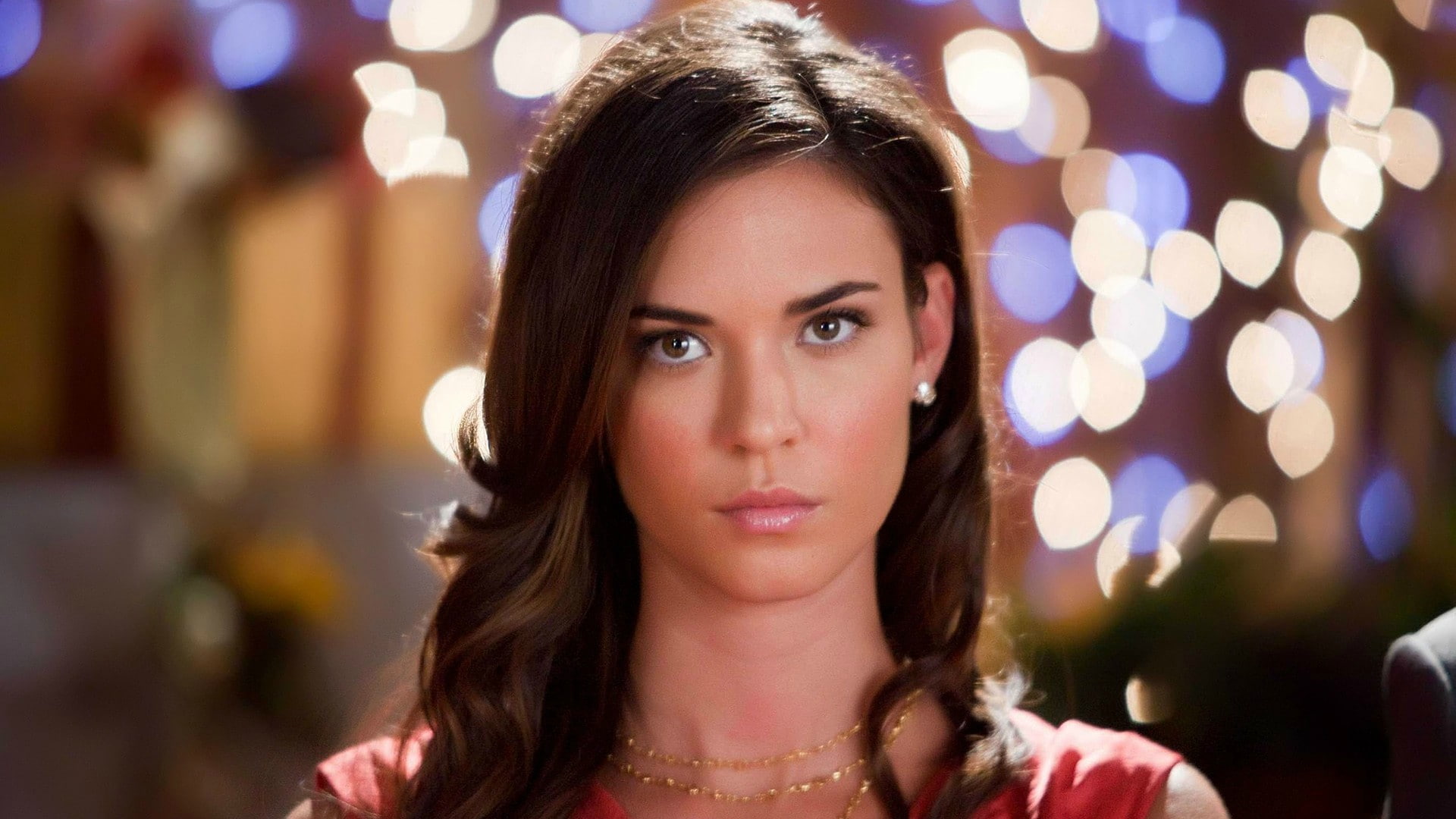 women, 1080P, face, Odette Annable, lights, HD Wallpaper