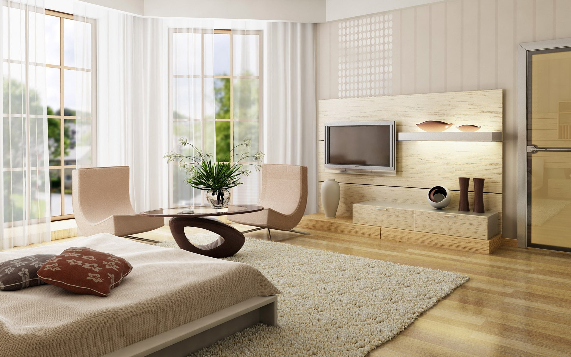 luxury, apartment, gray, sofa, comfortable, armchair, lighting equipment, tv, decoration, television set, lifestyles, no People, electric Lamp, wall - Building Feature, HD Wallpaper