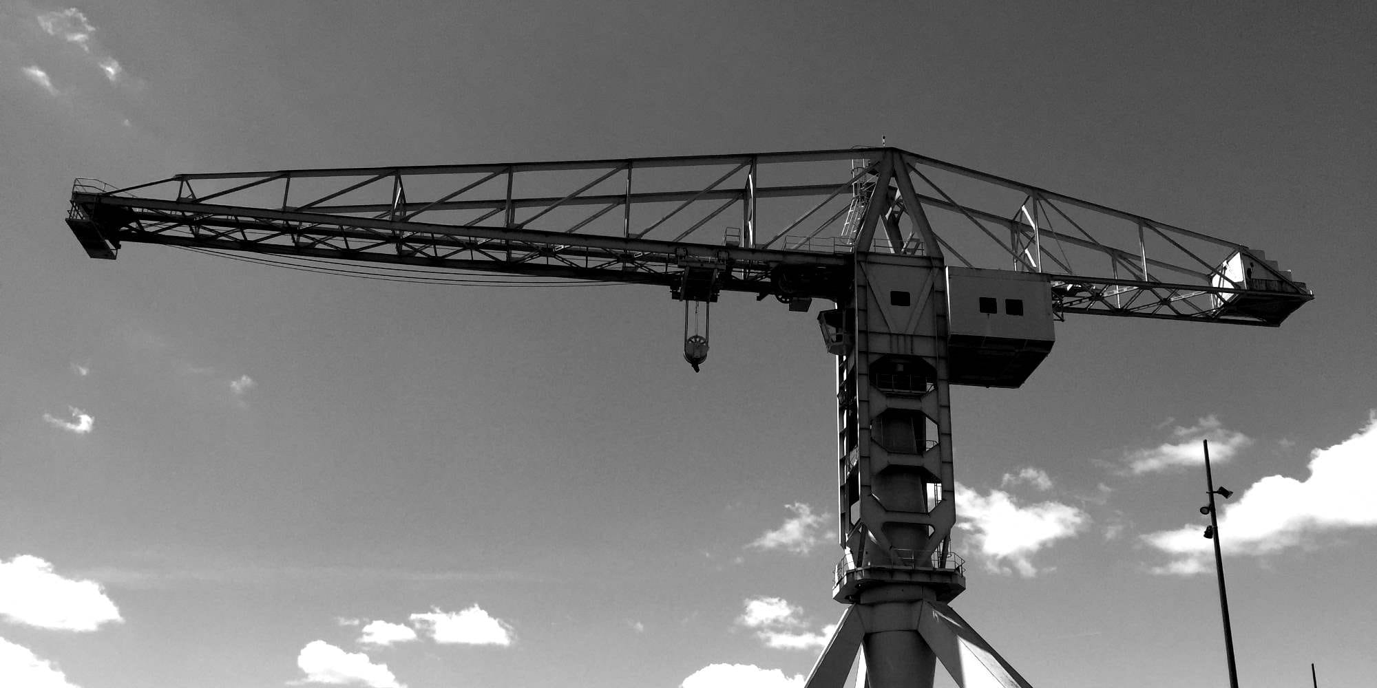 construction Site, transportation, outdoors, industry, 1080P, construction Industry, architecture, silhouette, construction machinery, nature, Crane, industrial equipment, HD Wallpaper