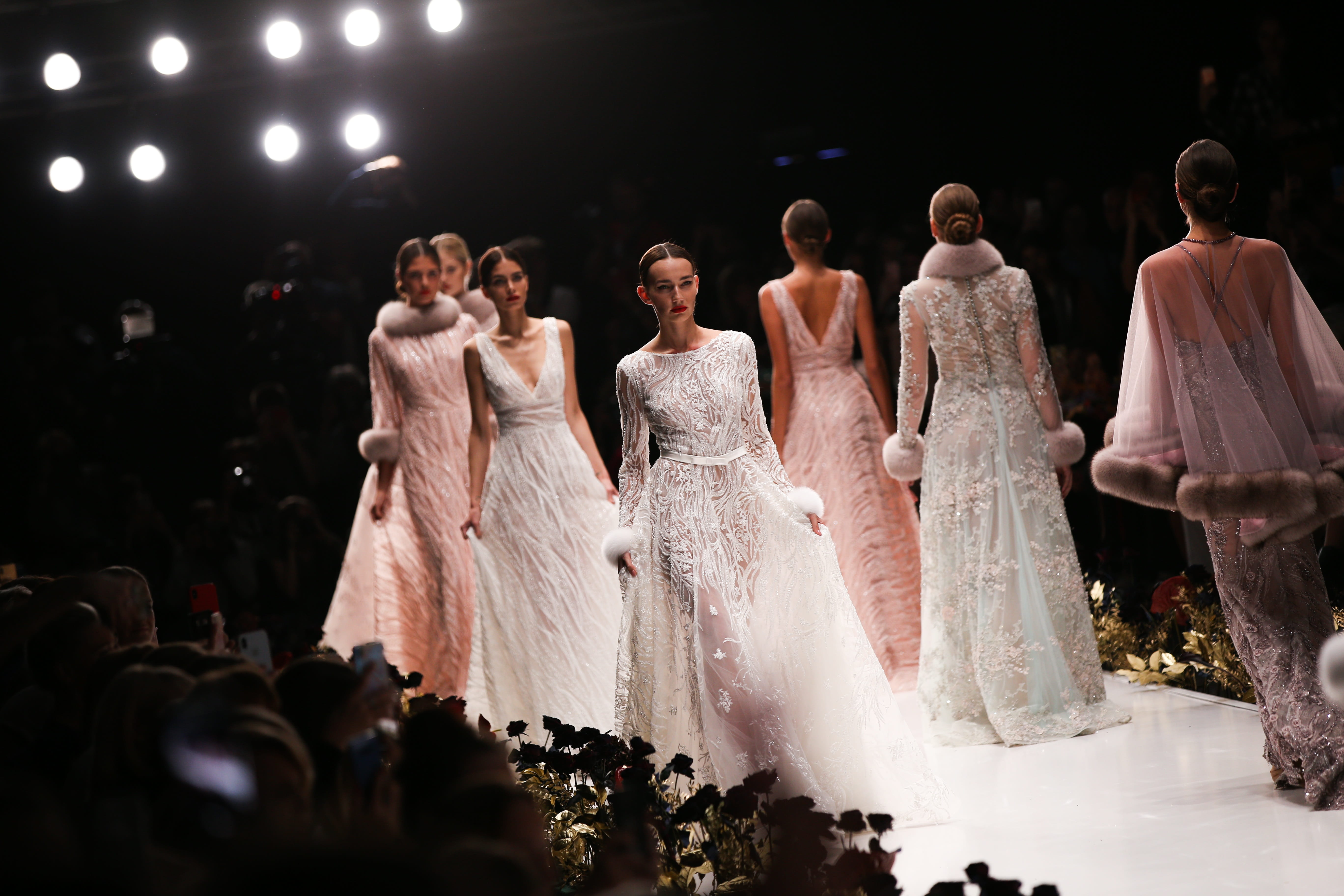 wedding dress, art and craft, mbfw, 5K, actress, wedding, women, female likeness, designer, celebration, human representation, adult, fashion, people, HD Wallpaper