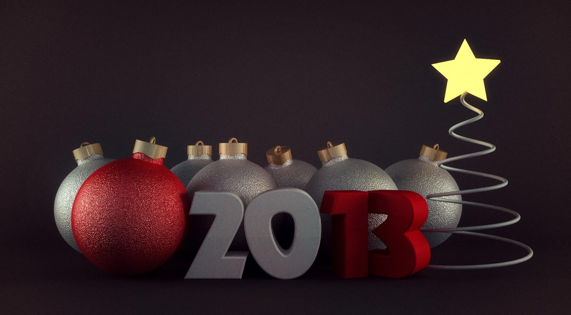 holiday, text, group of objects, year, flag, copy space, illustration, shiny, red, new Years Day, success, no People, competition, sphere, winter, still life, HD Wallpaper