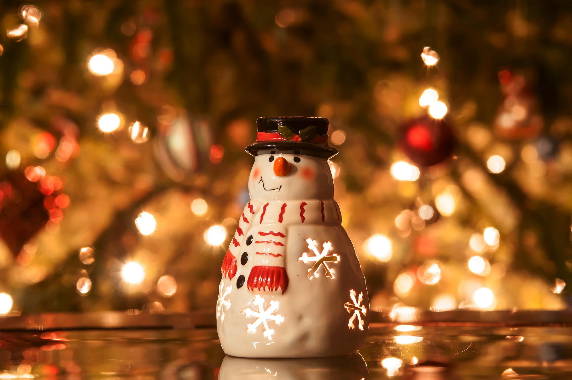 figurine, miscellaneous, christmas, snowmen, ceramic, 1080P, holidays, snowman, HD Wallpaper