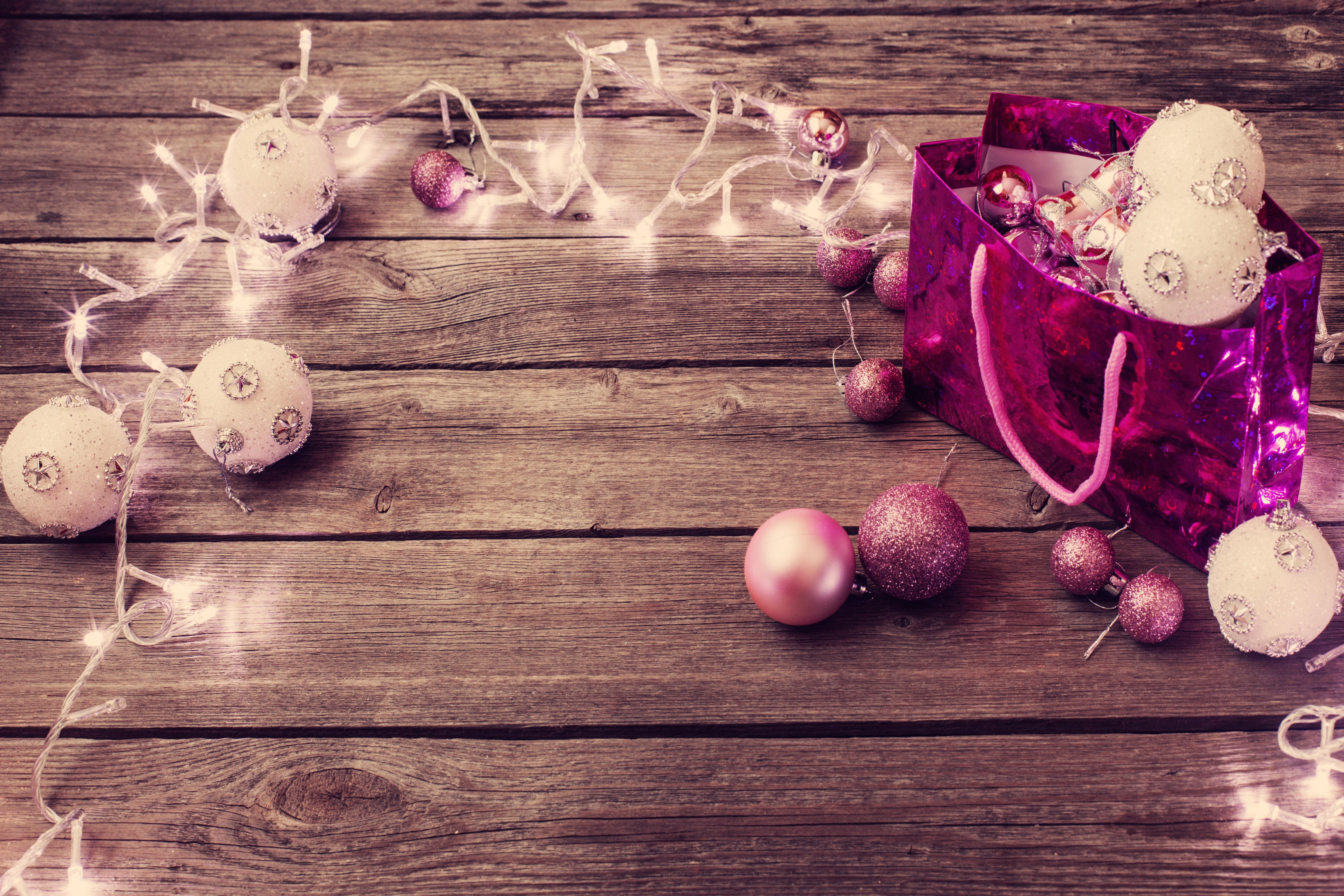 lights, balls, christmas, holidays, fairy, miscellaneous, fairy lights, christmas balls, 5K, HD Wallpaper
