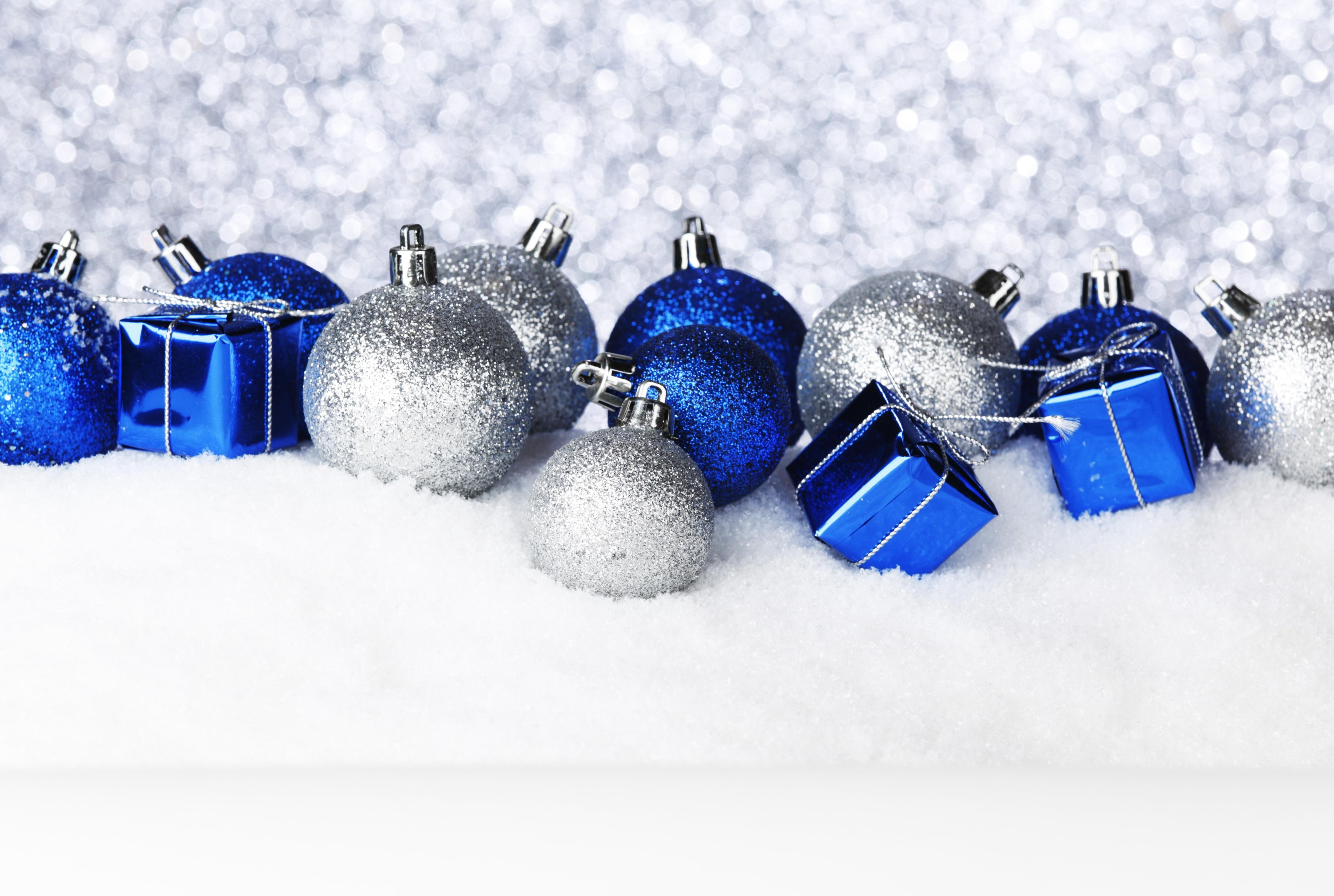 4K, christmas, miscellaneous, holidays, snow, balls, christmas balls, HD Wallpaper