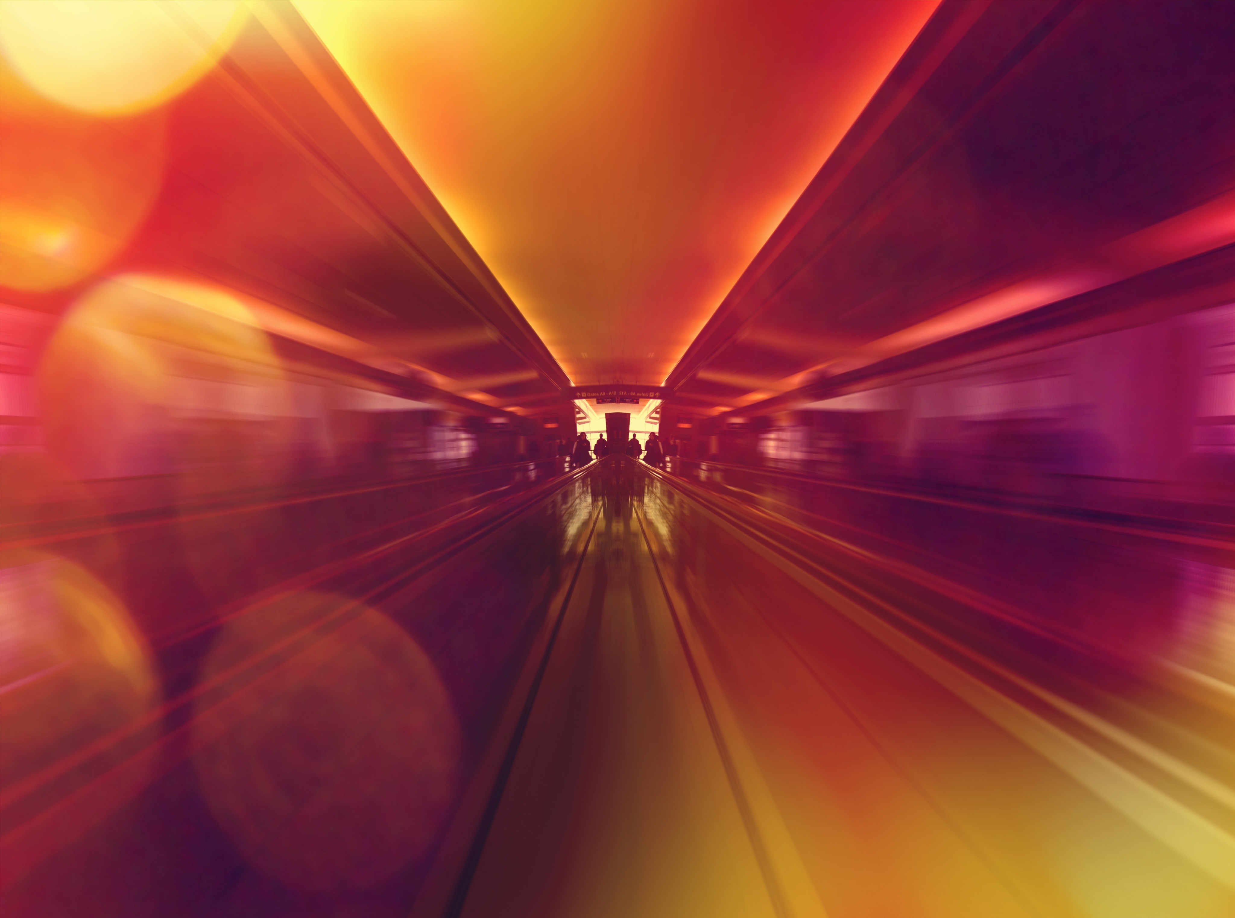 wanna, illuminated, on the move, away, takingflight, 4K, commuter, sanfrancisco, diminishing perspective, architecture, modern, Airport, rail transportation, HD Wallpaper