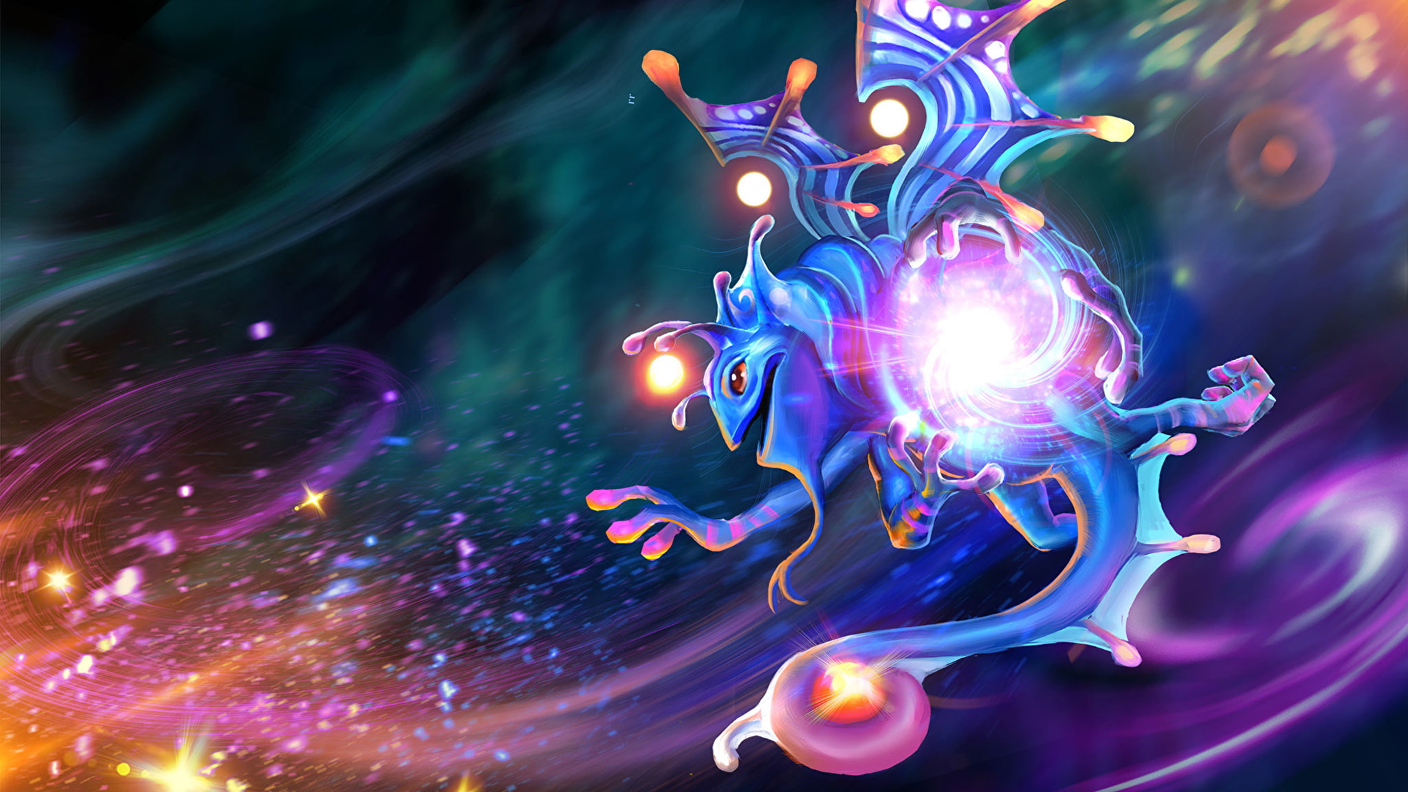 game, hd, dota, hero, magic, puck, 1080P, fantasy, creatures, HD Wallpaper