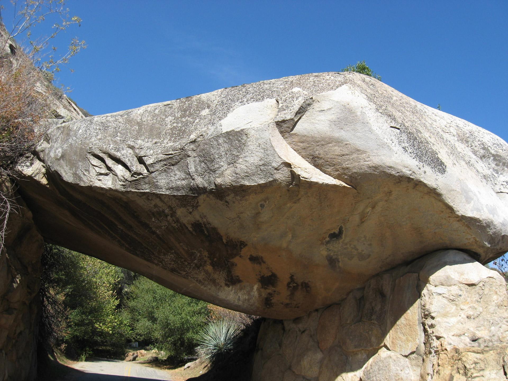 1080P, nature and landscapes, nature, boulder, sequoia, stone, road, huge, park, HD Wallpaper