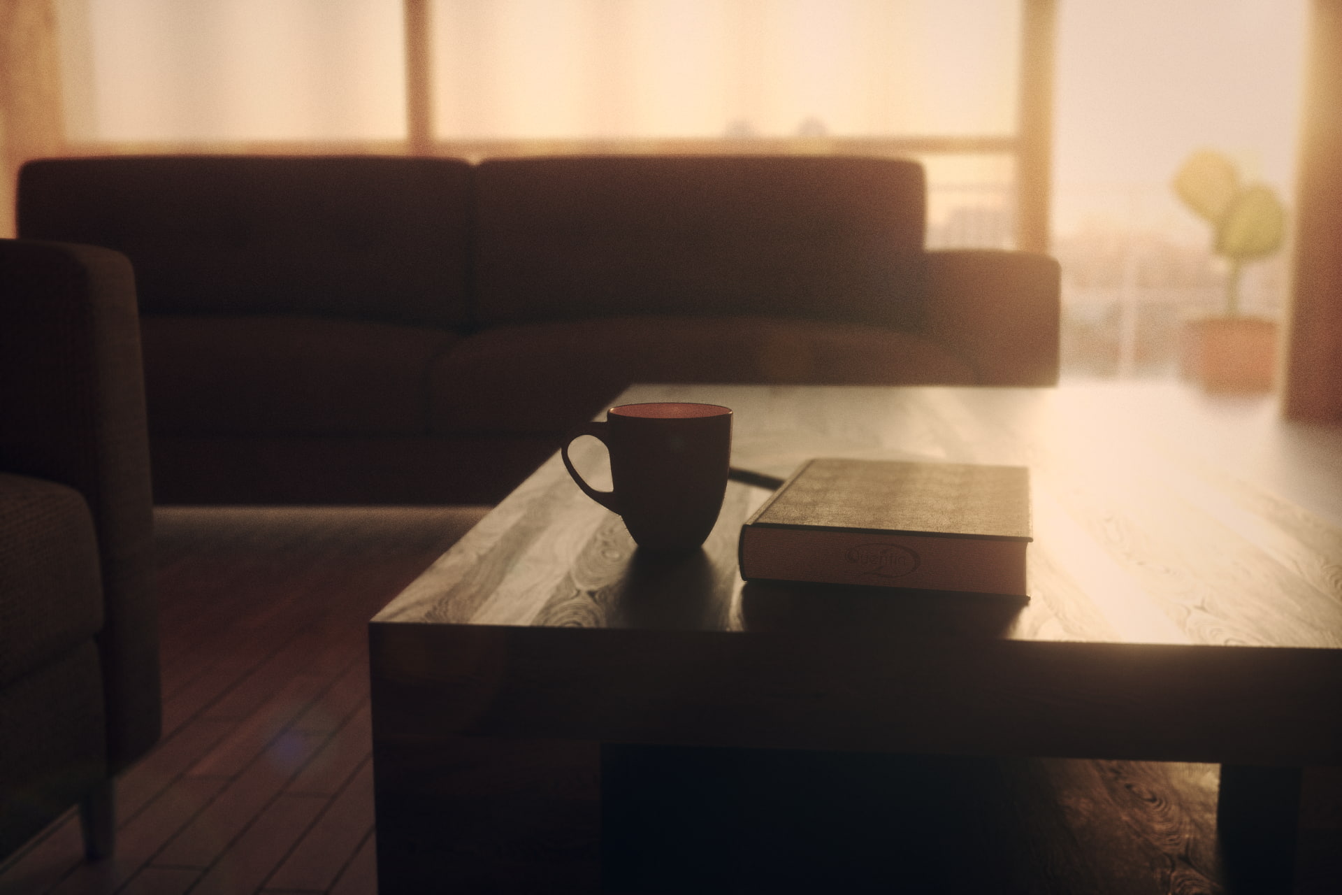3D, indoors, model, materail design, fan art, 1080P, HD Wallpaper