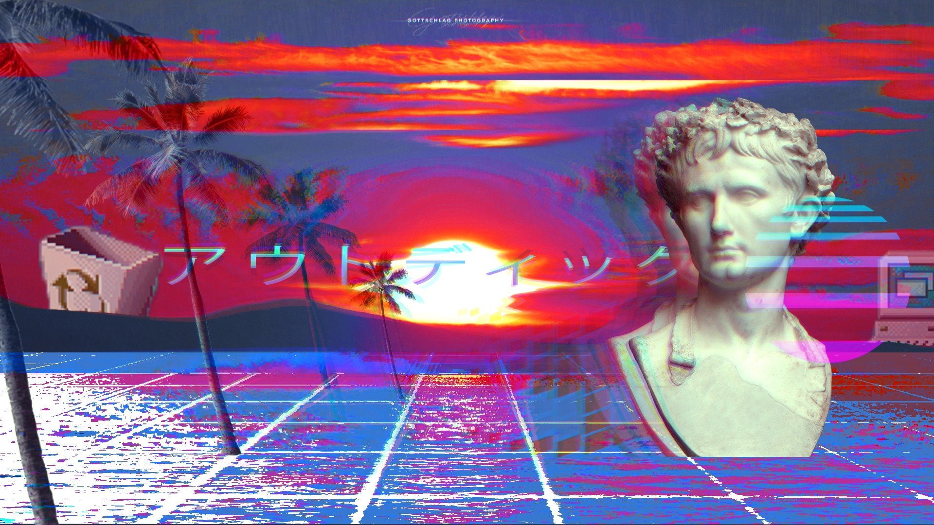 glowing, men, illuminated, blurred motion, young adult, vaporwave materail design adobe photoshop macintosh, women, motion, 1080P, portrait, multi colored, HD Wallpaper