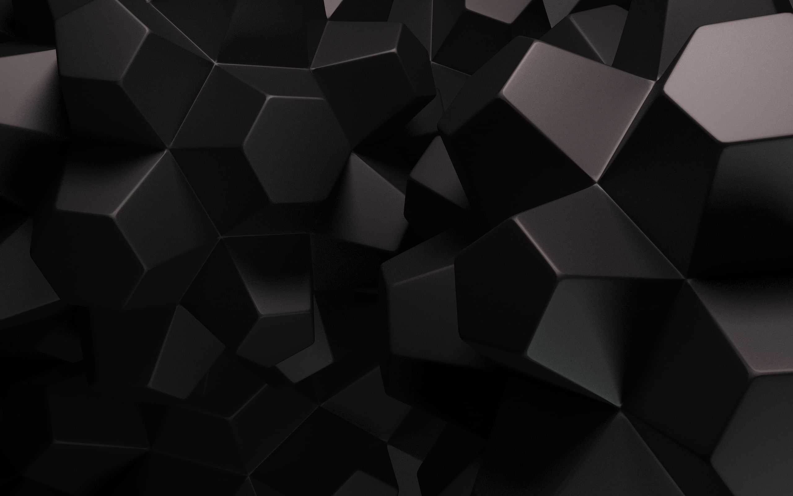 2K, black, d, polygons, HD Wallpaper