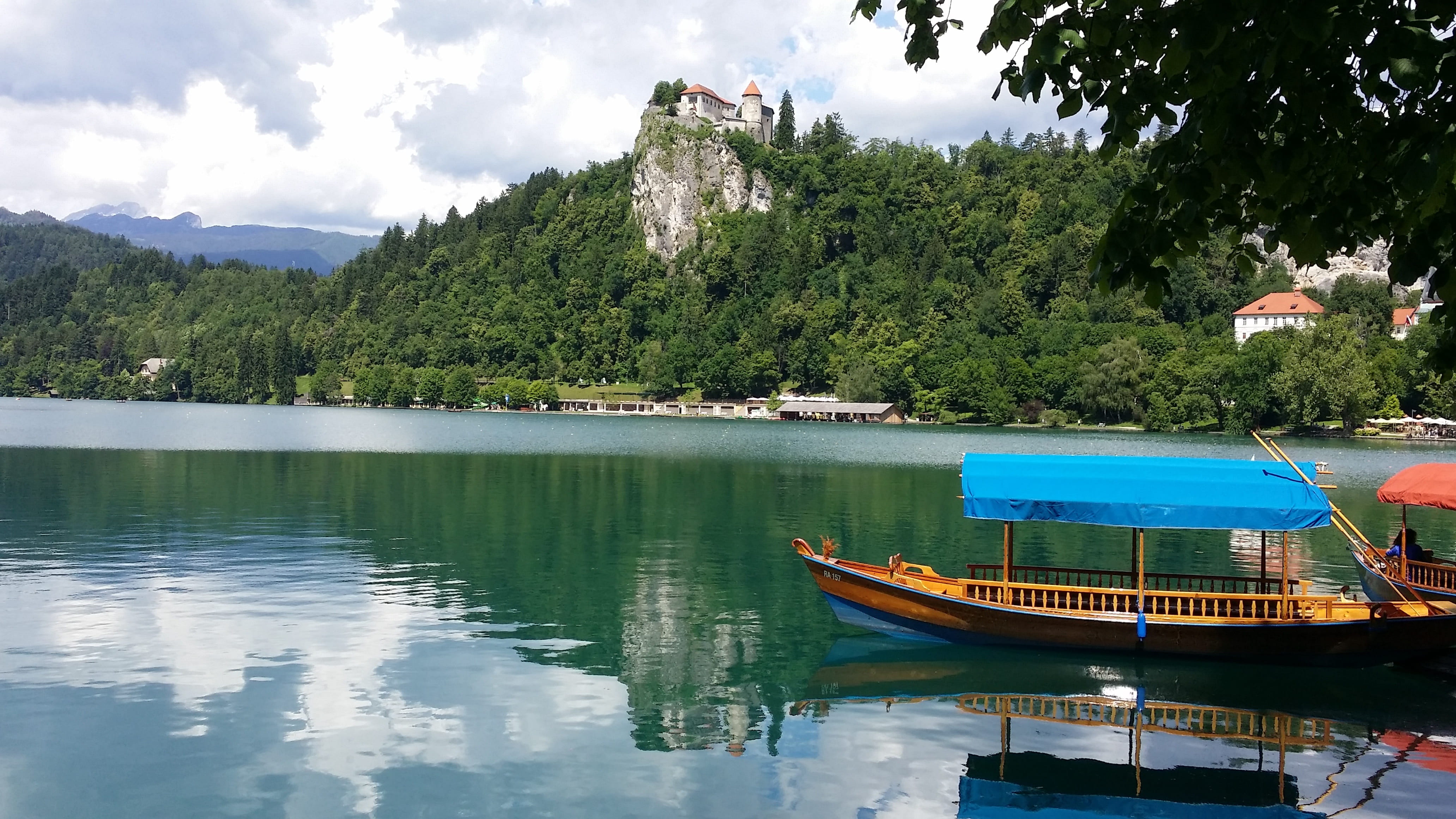 lake, tranquility, travel Locations, beauty in nature, journey, boat, famous Place, Beautiful, scenics - nature, cloud - sky, reflection, tree, sky, plant, HD Wallpaper