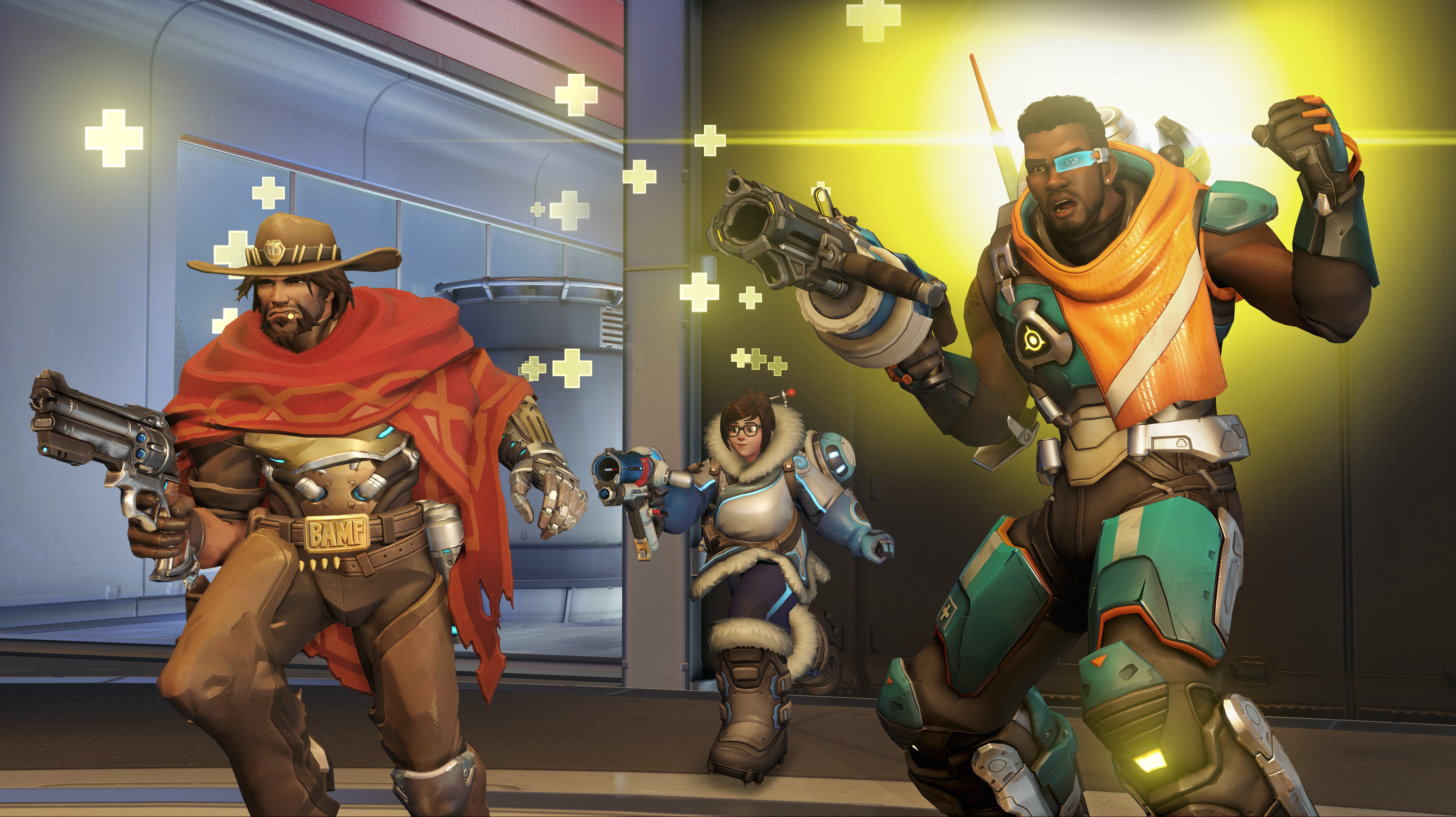 Overwatch, McCree (Overwatch), 5K, Video Game, Mei (Overwatch), Baptiste (Overwatch), HD Wallpaper