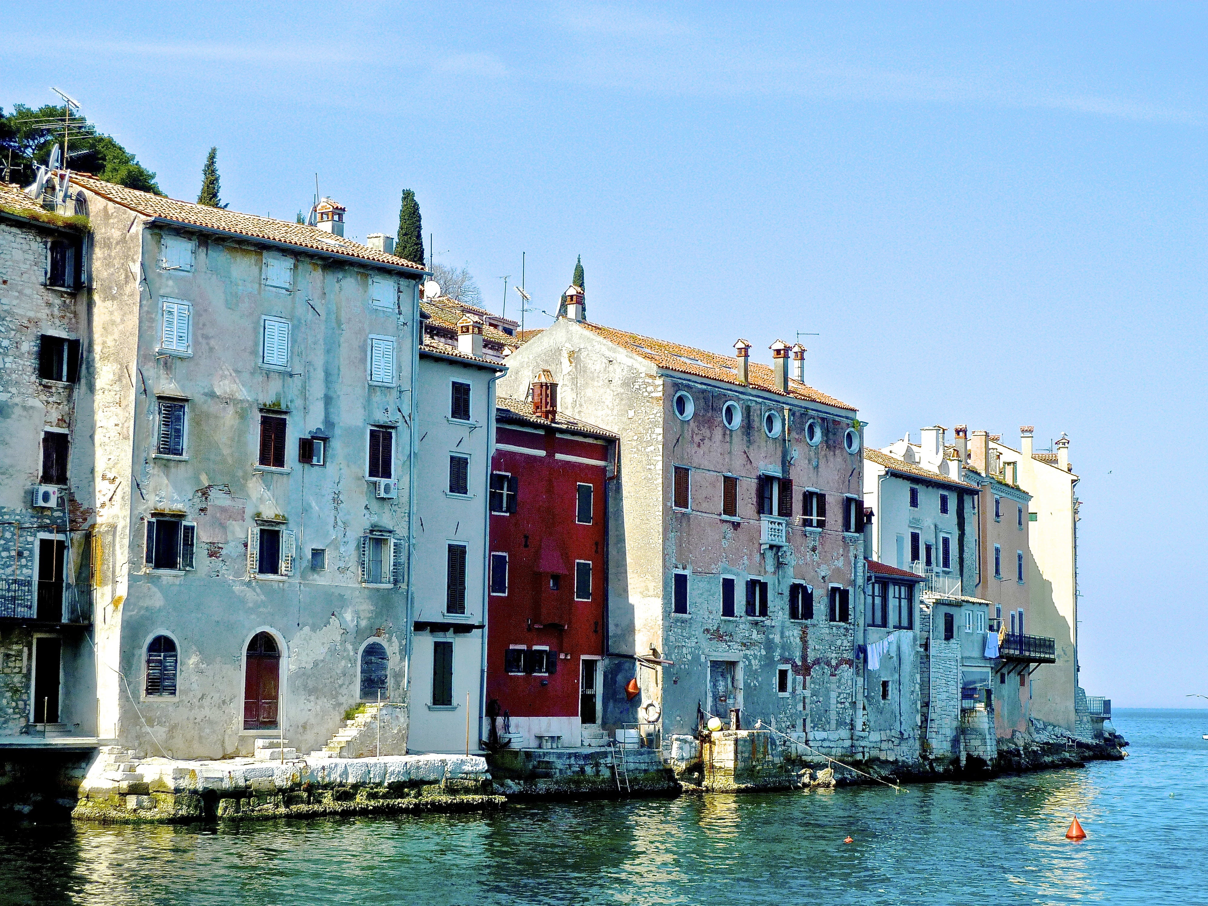 transportation, building exterior, nautical vessel, canal, outdoors, built structure, water, window, residential district, buildings, harbor, city, sky, HD Wallpaper