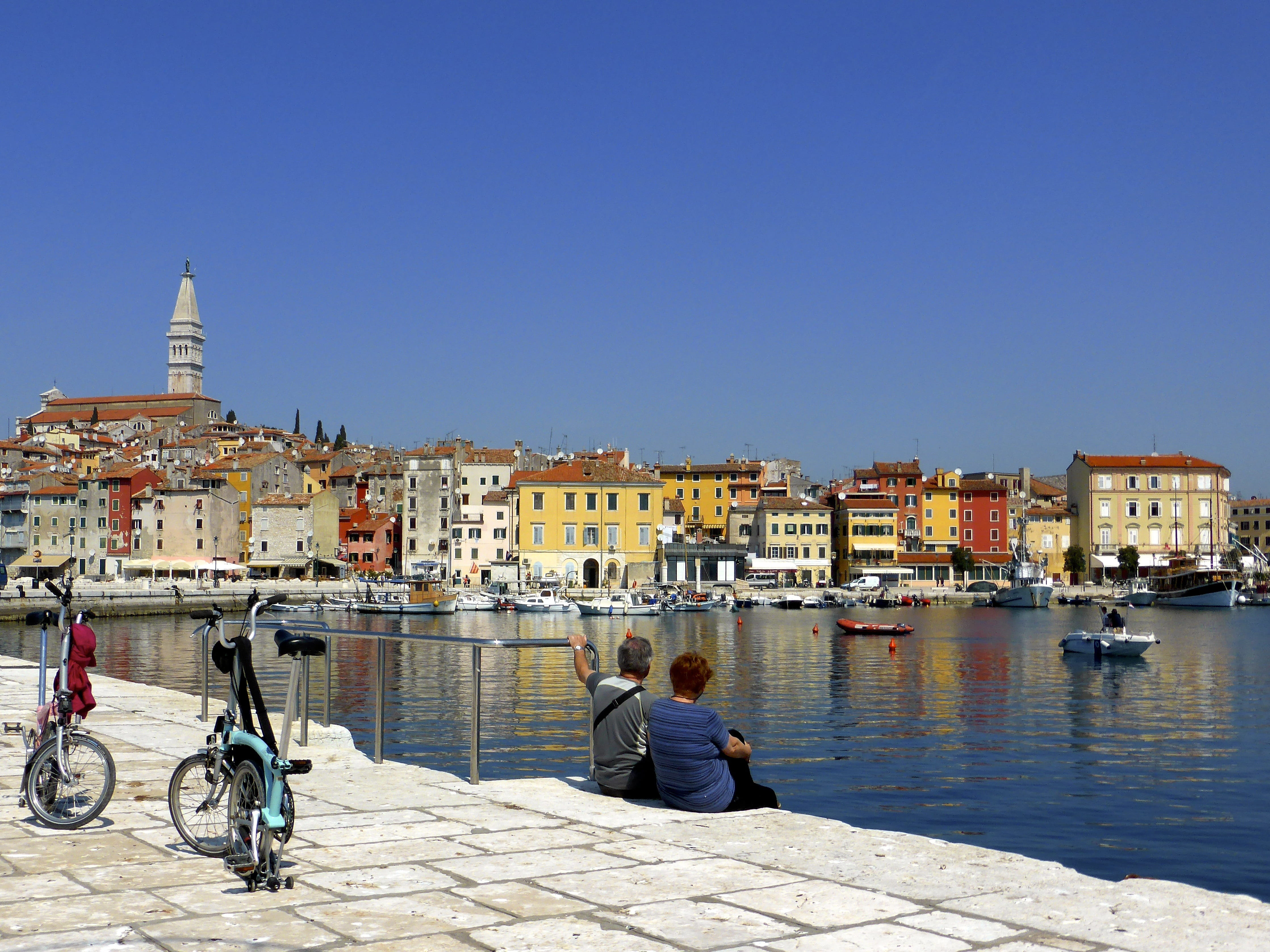 Panorama, water, Harbour, transportation, architecture, built structure, mode of transportation, people, Seaside, building exterior, touristic, town, real people, HD Wallpaper