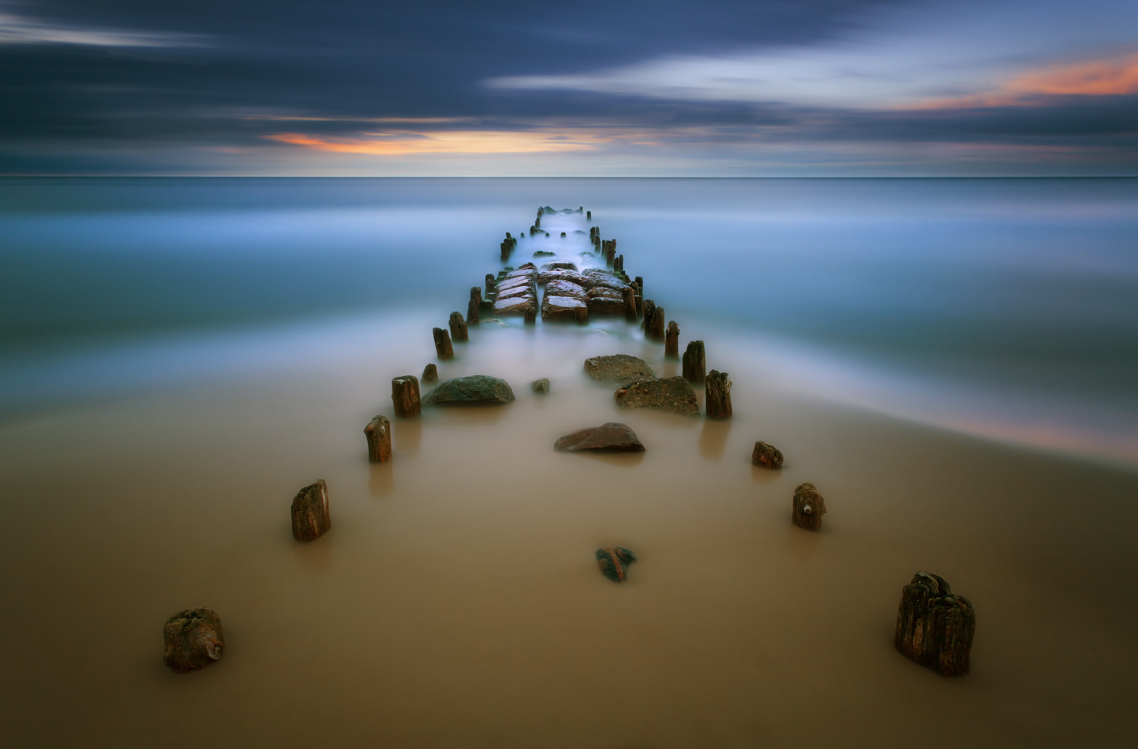 shoal, Krzysztof, pierce, 1080P, sunset, Browko, sand, sea, HD Wallpaper