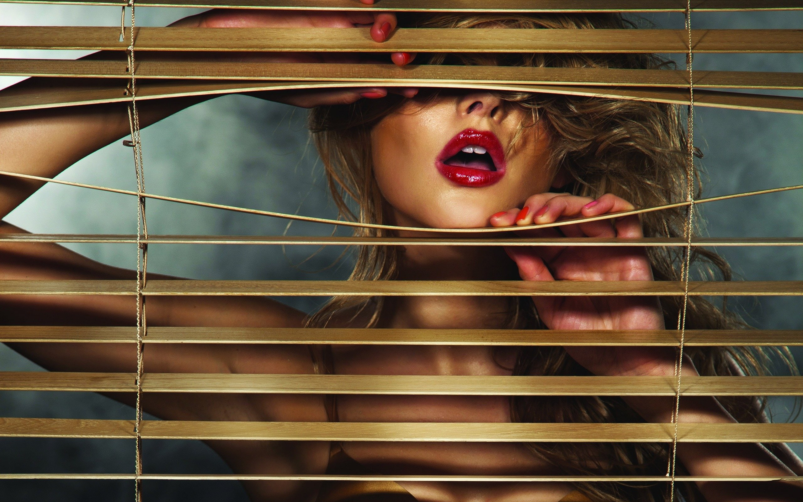 erotic-blonde-lips-wallpaper-1778--2560-x-1600-wid, 2K, HD Wallpaper