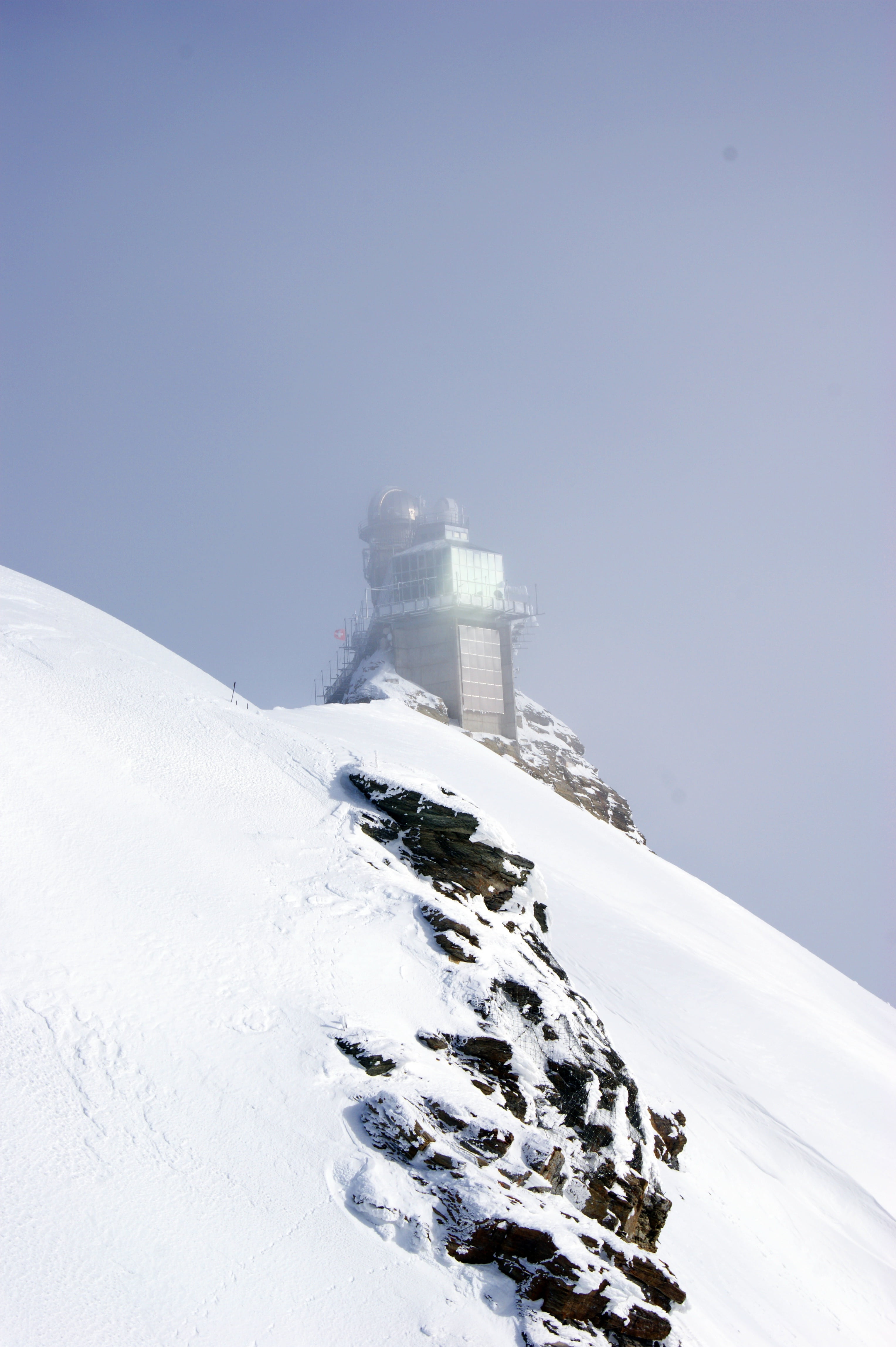 cold, mountains, alpine, building exterior, nature, architecture, sky, frozen, outdoors, sphinx observatory, winter, snowy, day, snow, scenics - nature, Phone HD Wallpaper