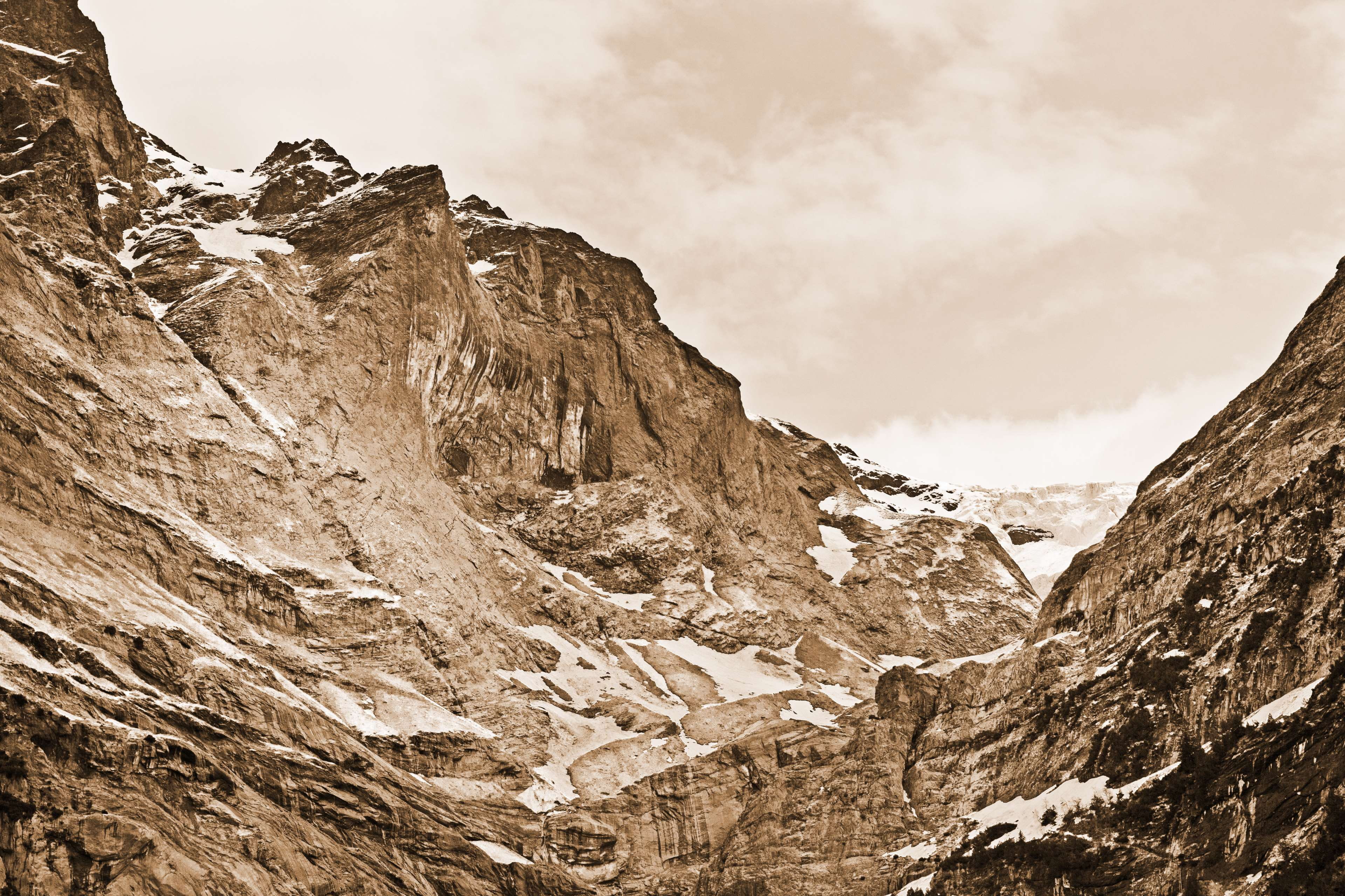 formation, non-urban scene, mountain peak, landscape, quiet, rock - object, sky, tranquil scene, rock, hiking, day, grindelwald, swiss, no people, switzerland, HD Wallpaper