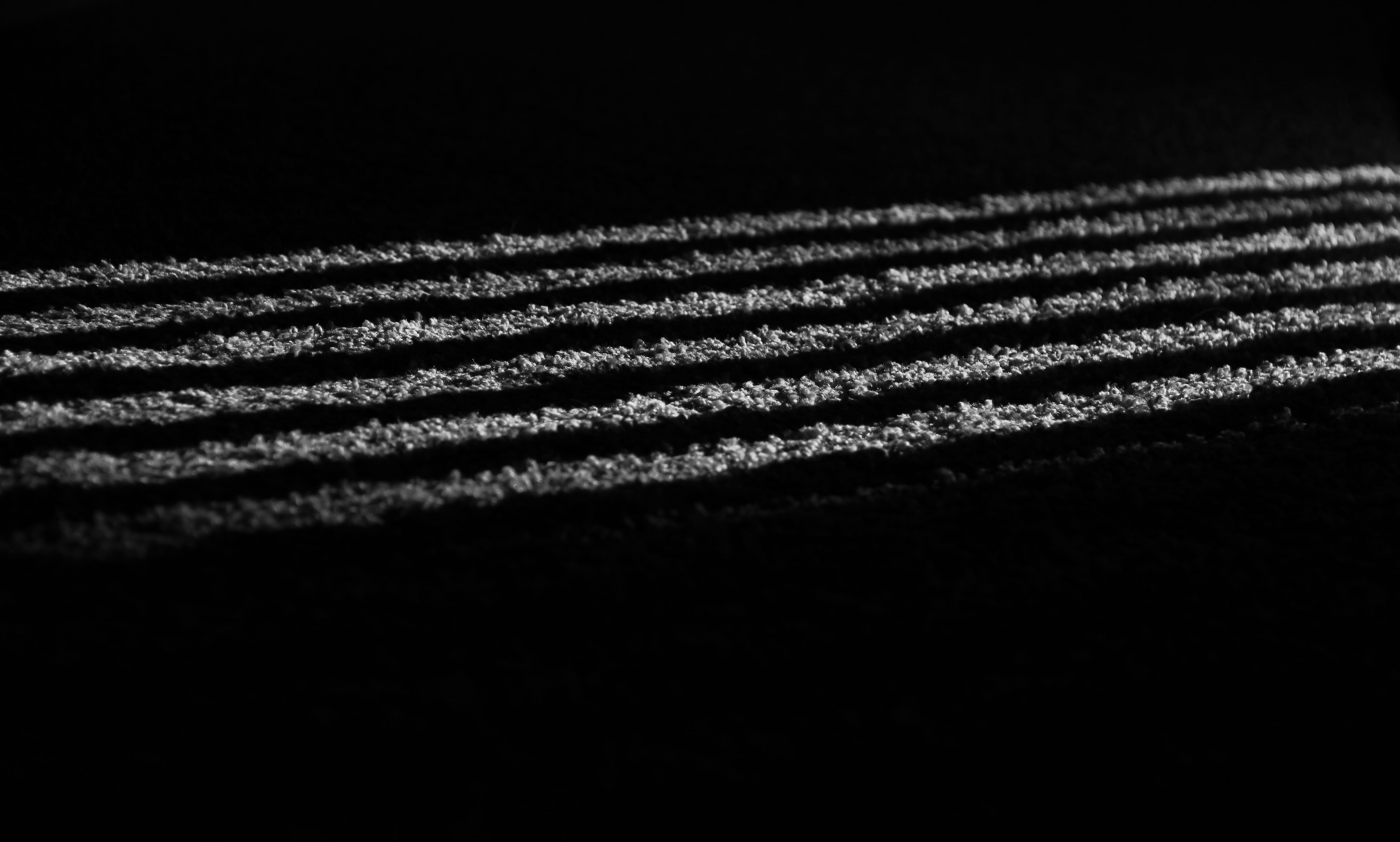 striped, stripes, mitchell bowser, studio shot, sun, bandw, t2i, morning, canon, black background, black and white, carpet, 5K, full frame, pattern, copy space, HD Wallpaper