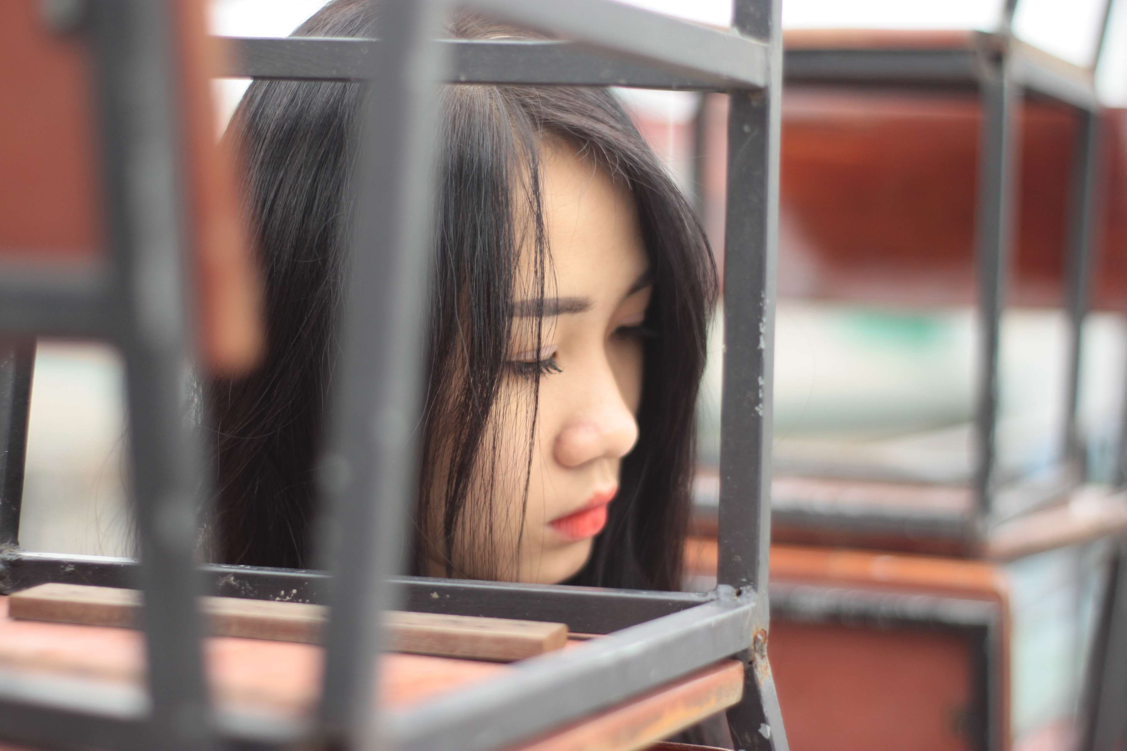 headshot, close-up, adult, travel, mode of transportation, contemplation, young women, window, transportation, one person, young adult, teenager, vietnamese, HD Wallpaper