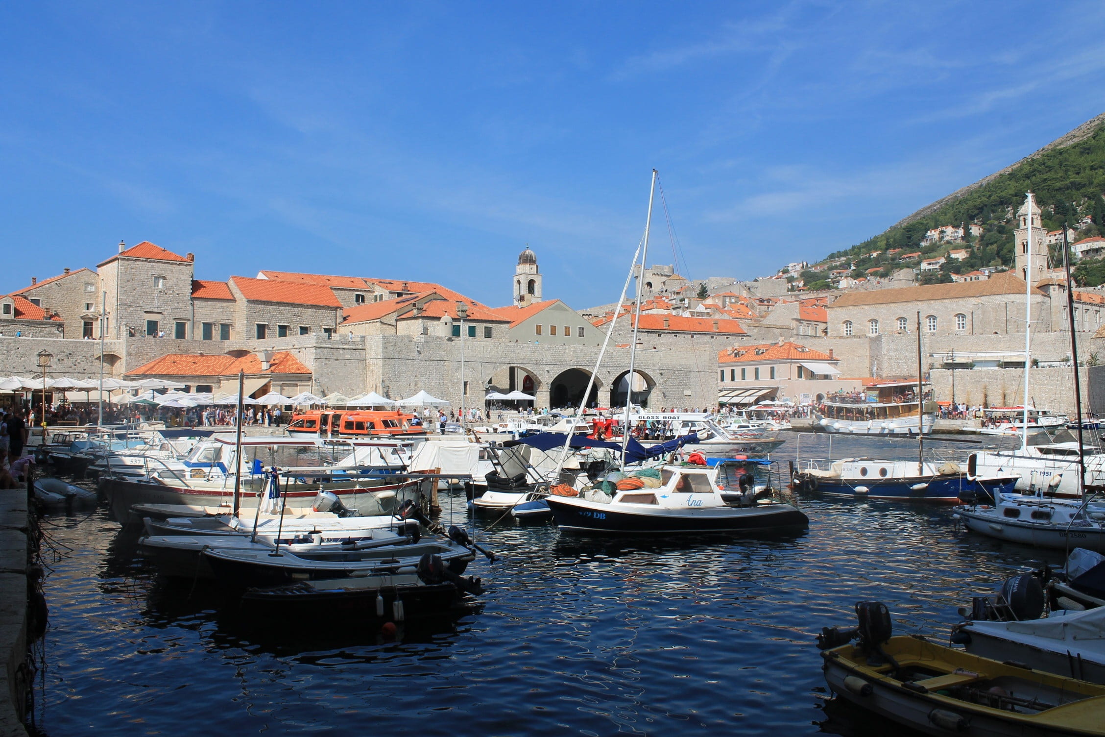 nature, 1080P, harbor, croatia, sea, day, sky, built structure, nautical vessel, old port, sailboat, building exterior, architecture, passenger craft, HD Wallpaper
