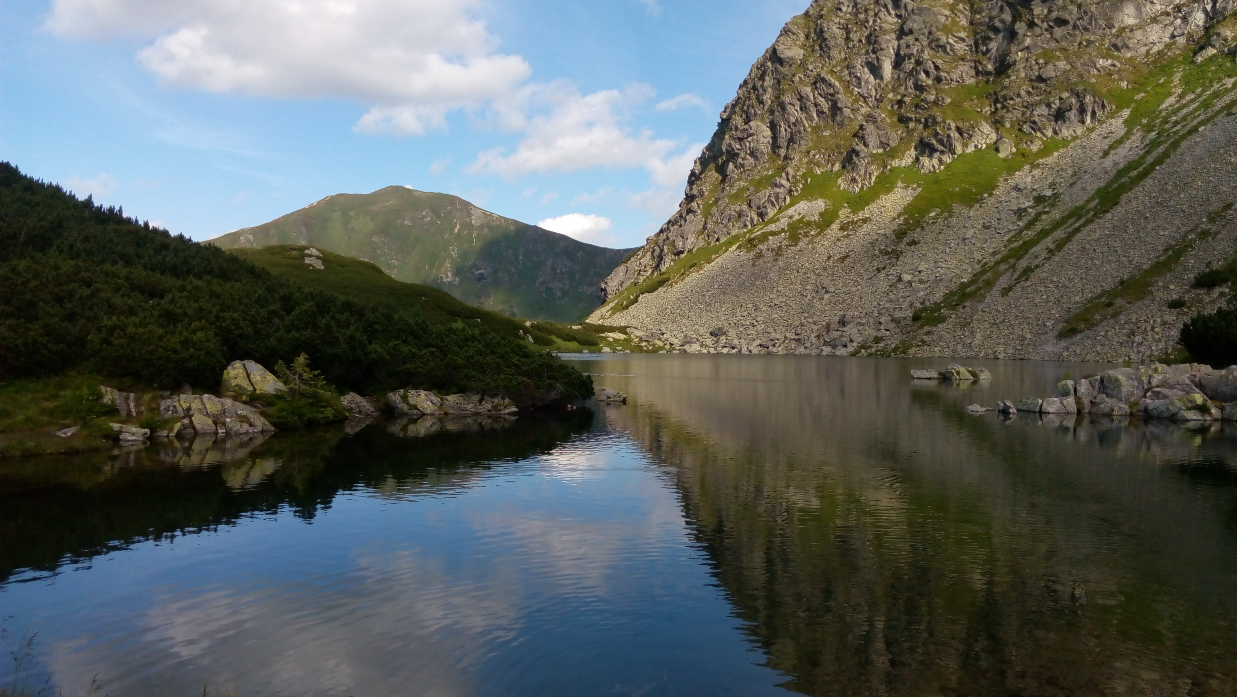 idyllic, outdoors, sky, tranquility, roháče, 4K, slovakia, tourism, waterfront, tranquil scene, no people, non-urban scene, plant, mountains, water, cloud - sky, HD Wallpaper