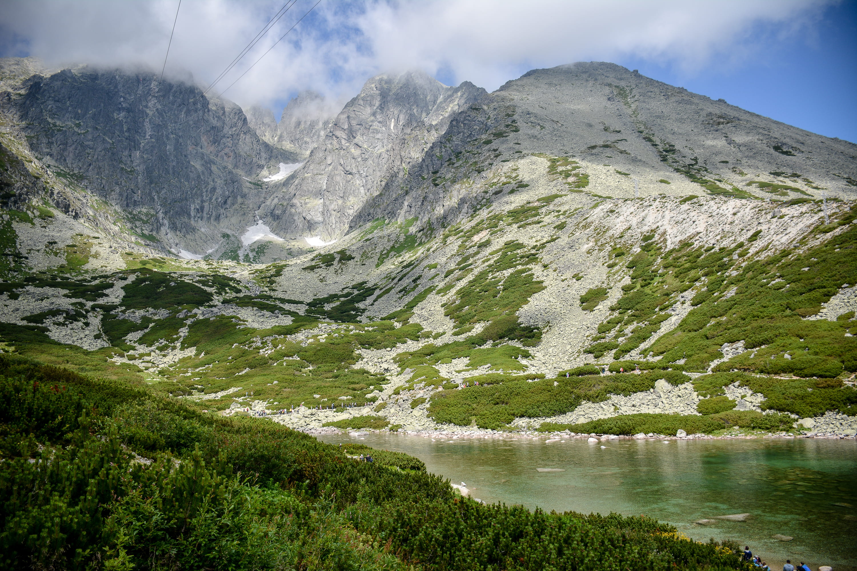 rocks, tatry, tatras, non-urban scene, trees, cloud - sky, mountain, scenics - nature, no people, tranquil scene, environment, mountains, day, outdoors, HD Wallpaper