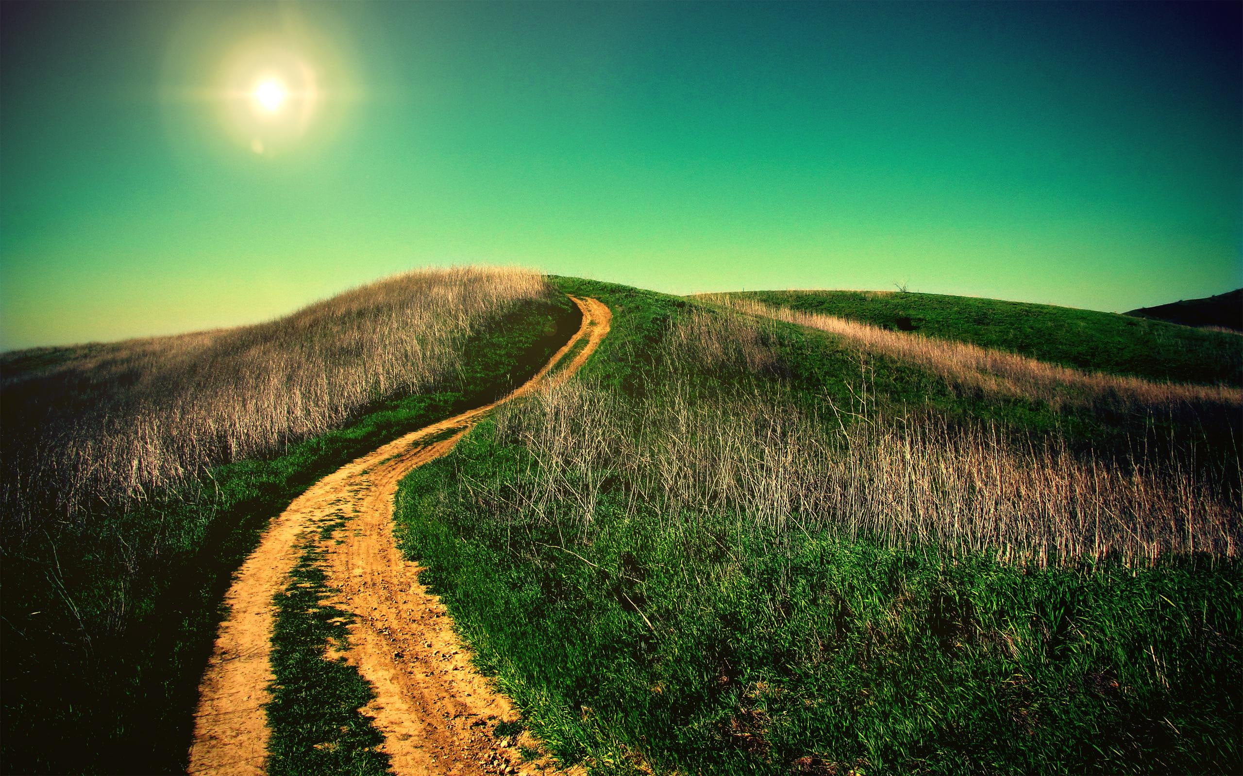road, 2K, uphill, HD Wallpaper