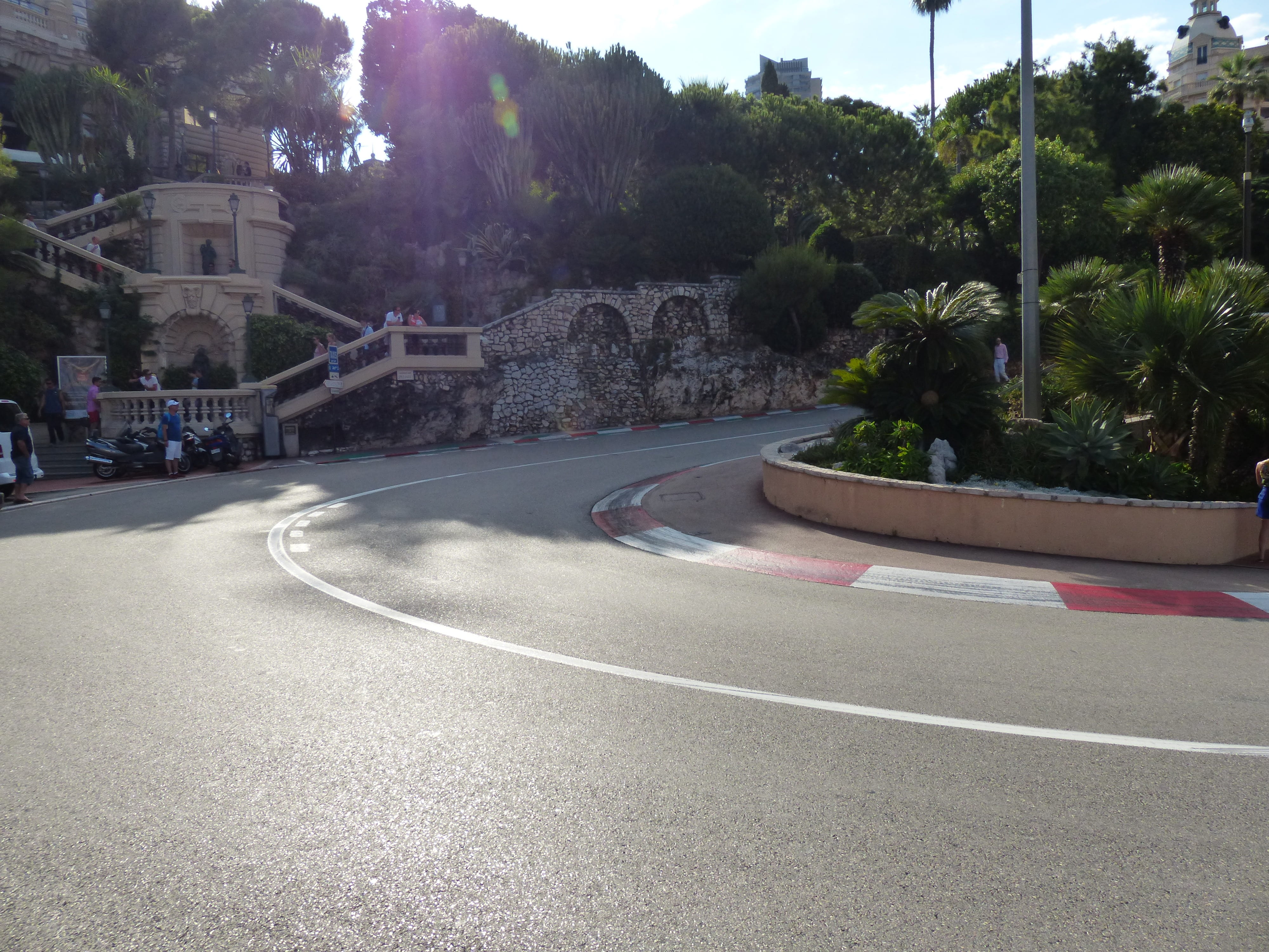 city, symbol, transportation, daytime, monte carlo, direction, plants, nature, road, built structure, monaco, curve, formula 1, uphill, concrete, no people, HD Wallpaper