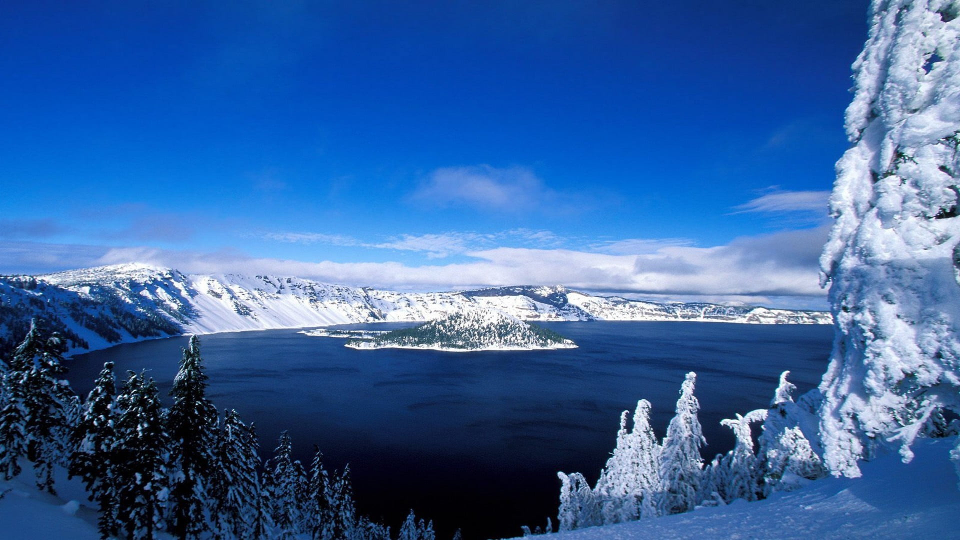 1080P, environment, cloud - sky, capped, mountain, outdoors, ice, landscape, beauty in nature, scenics - nature, cold temperature, snow, trees, frozen, HD Wallpaper