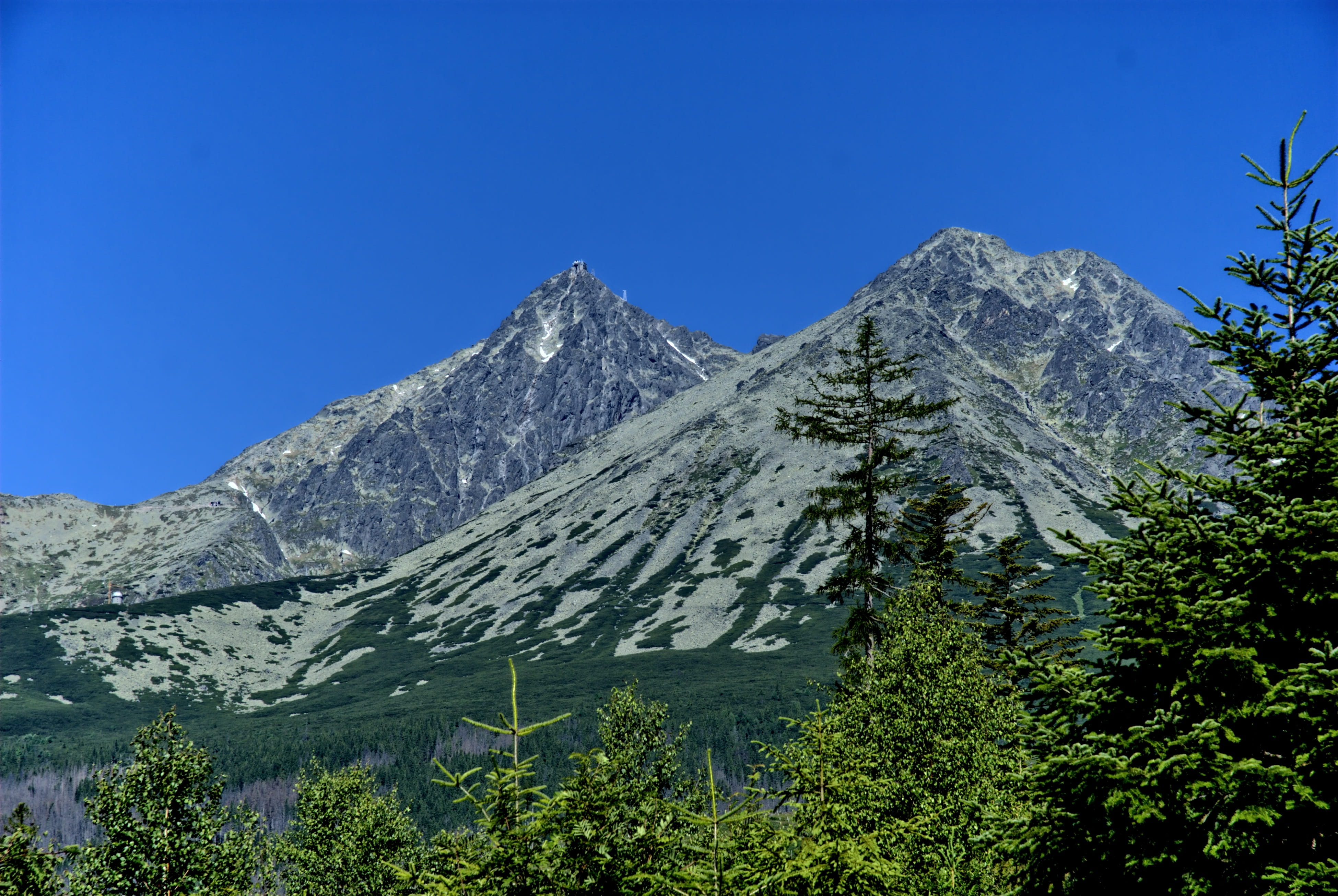 non-urban scene, sky, nature, idyllic, mountain, snow, lamb summit, Top, no People, green color, tranquil scene, scenics, mountain Range, 4K, mountains, HD Wallpaper