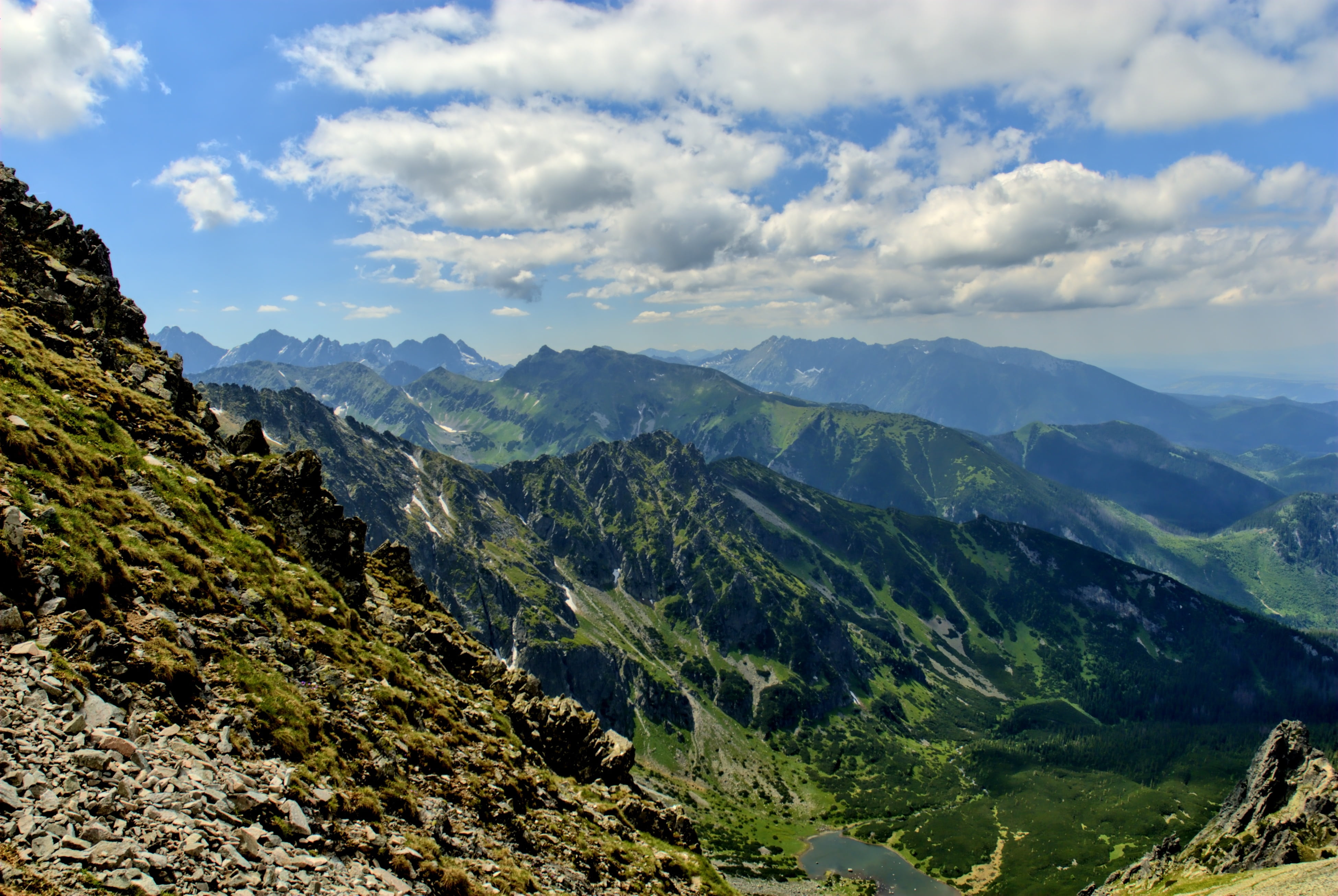 beauty in nature, summer, landscape, tranquil scene, mountain, slovakia, outdoors, plant, idyllic, top view, 4K, tranquility, scenics, mountain Peak, scenics - nature, HD Wallpaper