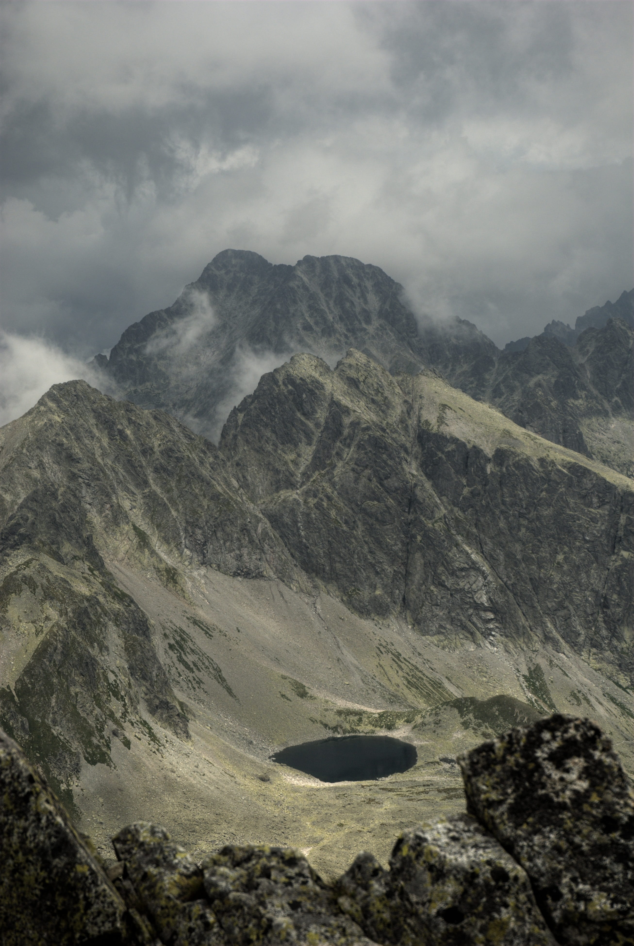 non-urban scene, slovakia, volcanic crater, 4K, mountain, day, tourism, landscape, mountains, climate, scenics - nature, the high tatras, physical geography, Phone HD Wallpaper