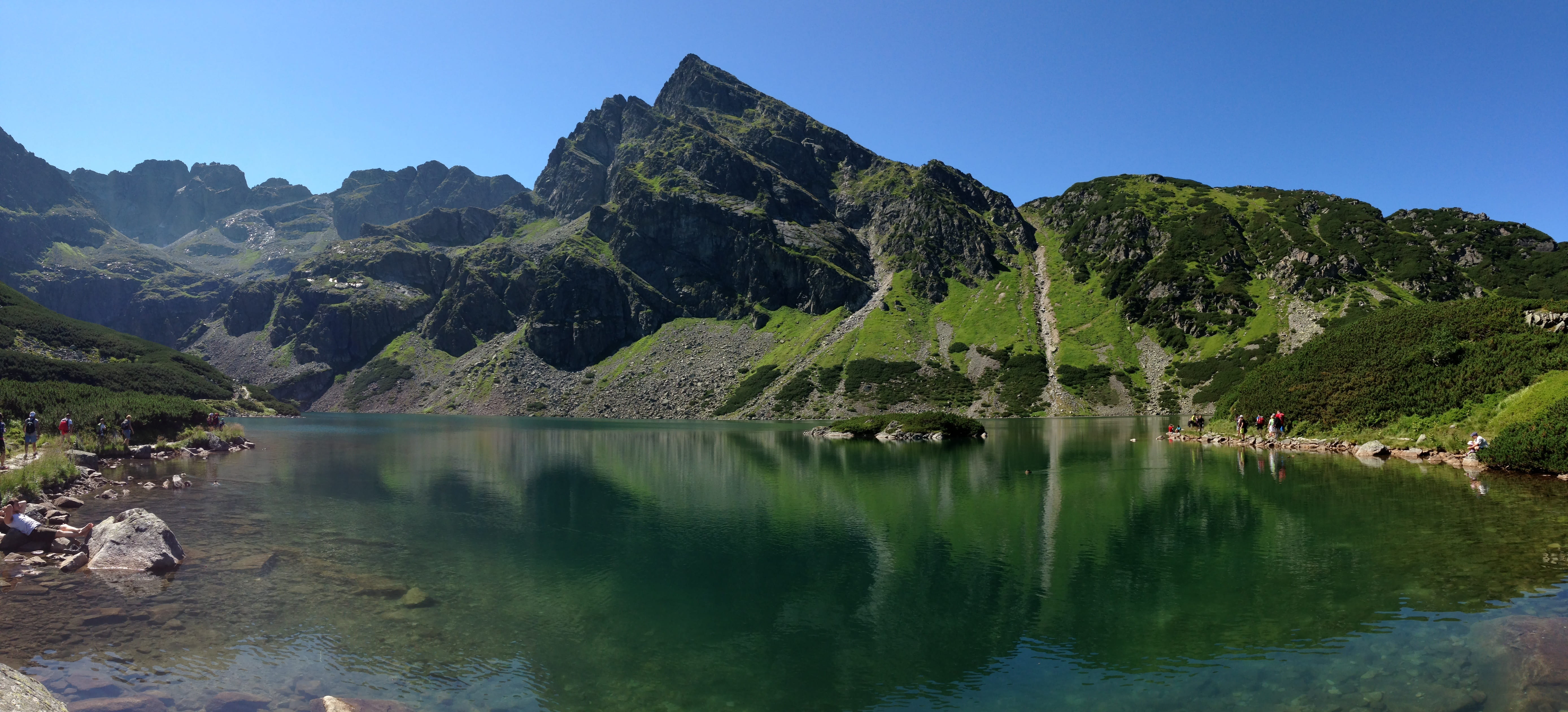 forest, tranquil scene, beauty in nature, 5K, nature, travel, landscape, tatry, outdoors, pine woodland, water, tree, mountain, lake, sky, tranquility, HD Wallpaper