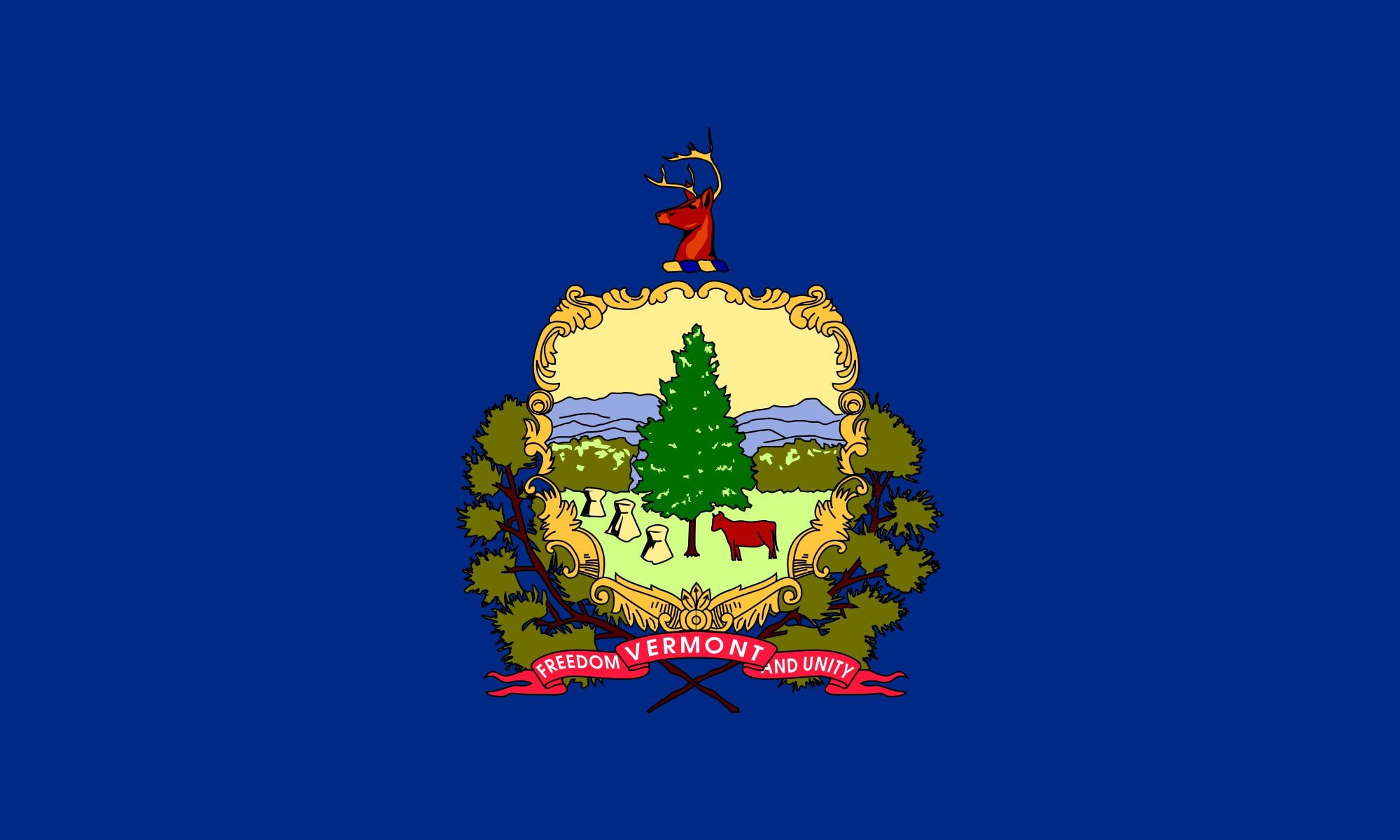 1080P, 2000px flag, vermont svg, HD Wallpaper
