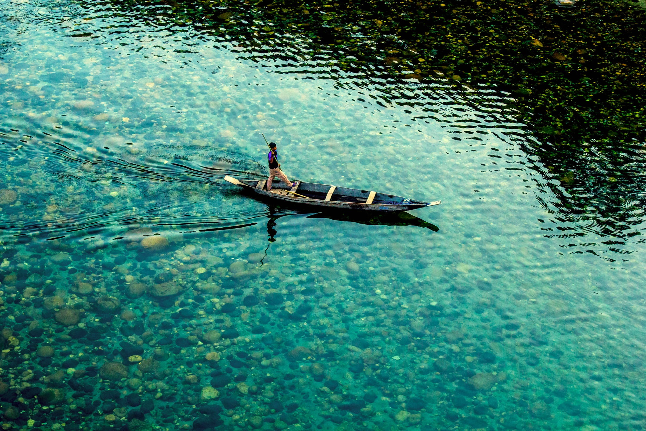 mode of transportation, rocks, sport, lake, beautiful, one person, boat, sea, travel, transportation, outdoors, daytime, hdr, canoe, real people, nautical Vessel, HD Wallpaper