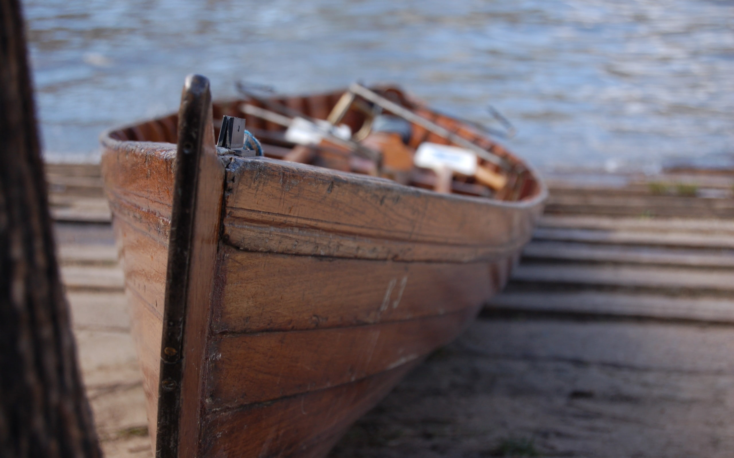 nautical vessel, sea, focus on foreground, rowboat, day, mode of transportation, water, nature, vehicle, moored, abandoned, rusty, metal, boat, outdoors, HD Wallpaper