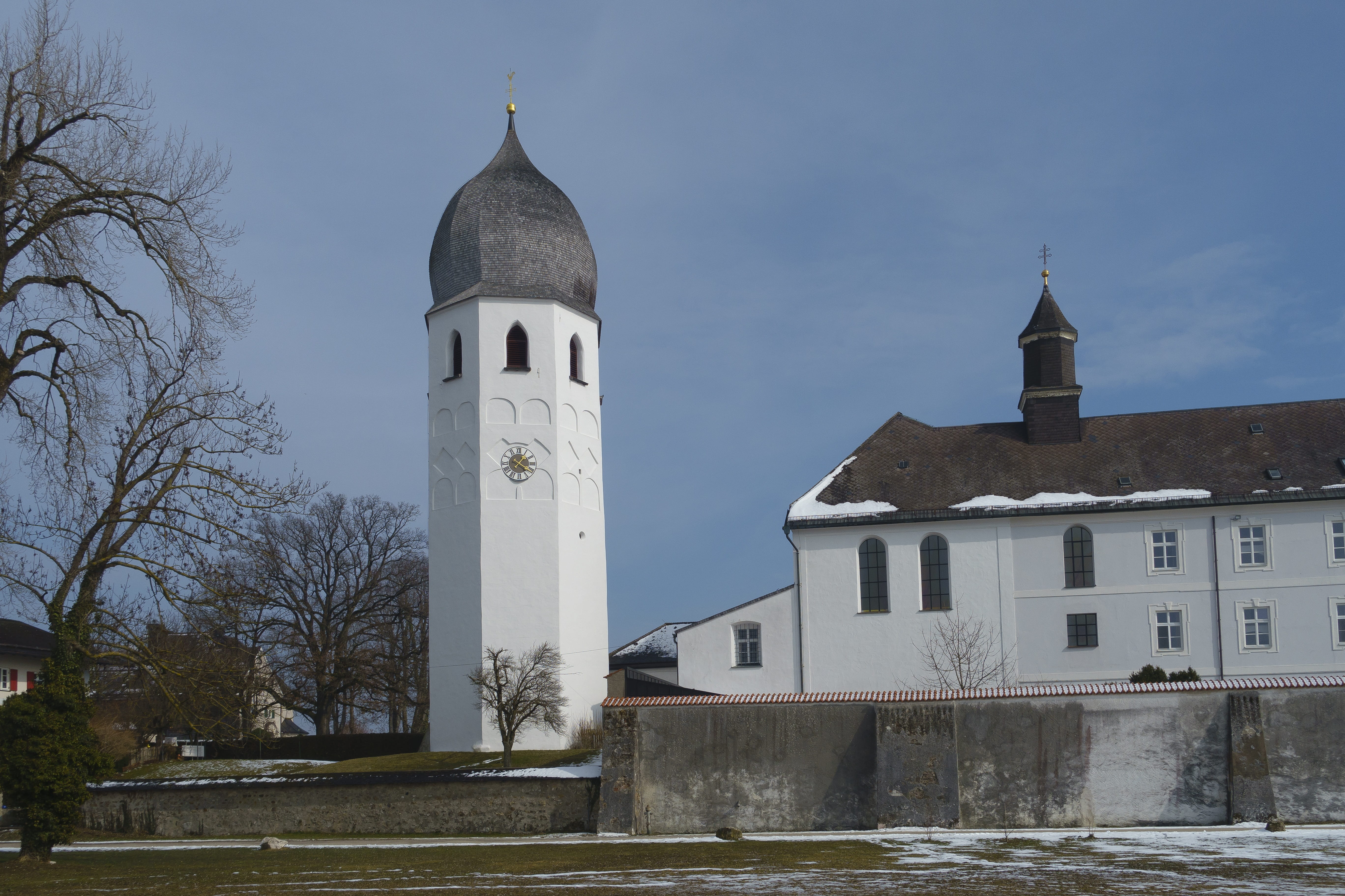 chiemsee, historically, spirituality, the past, tree, church, religion, belief, travel destinations, plant, travel, outdoors, built structure, tower, 5K, HD Wallpaper