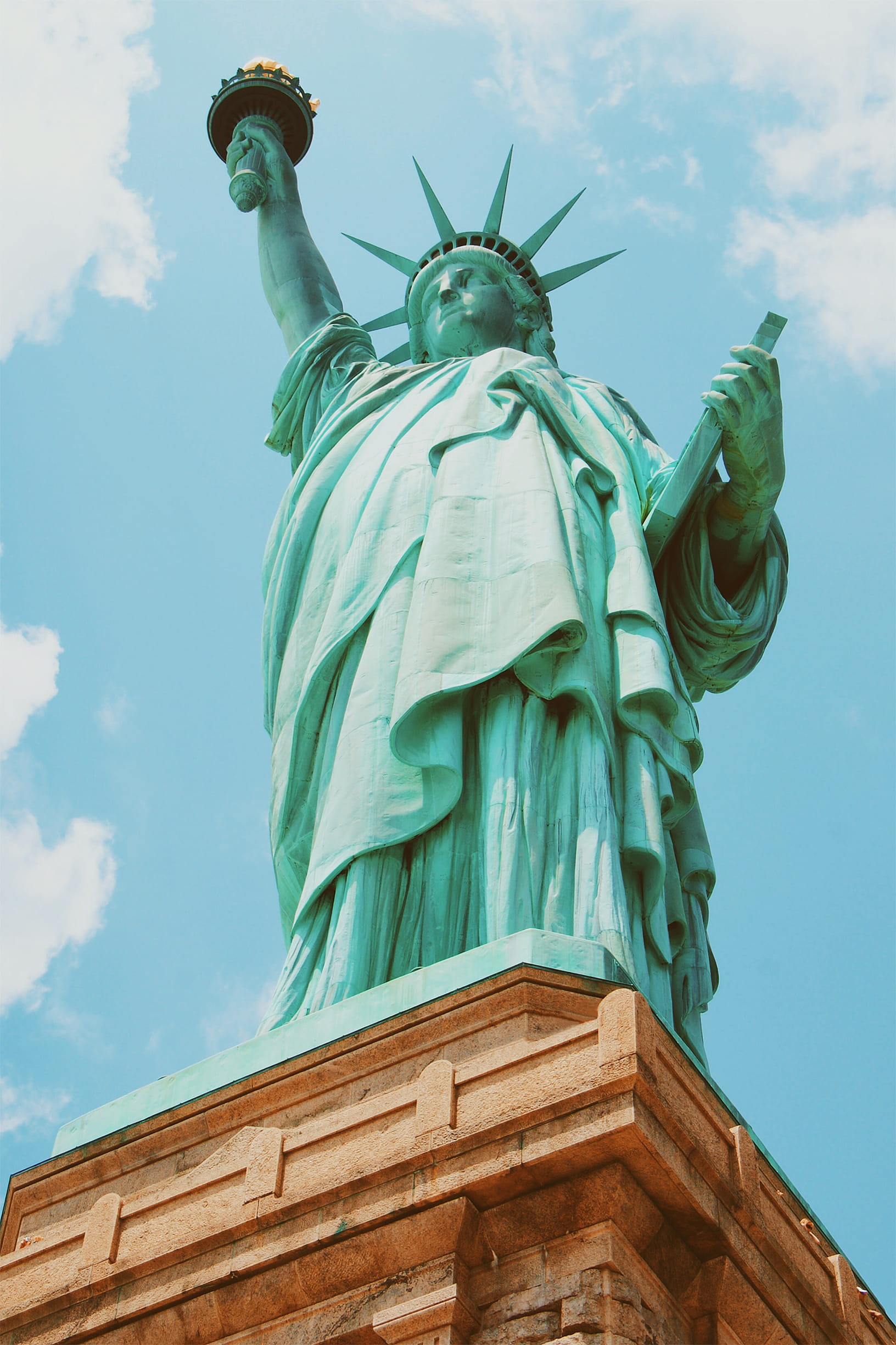us, freedom, the past, america, sculpture, history, human representation, statue of liberty, liberty, usa, turquoise colored, travel destinations, lady, Phone HD Wallpaper