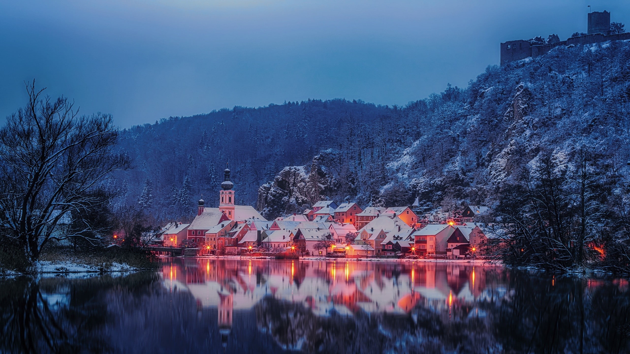 Germany, 2K, winter, Bavaria, HD Wallpaper