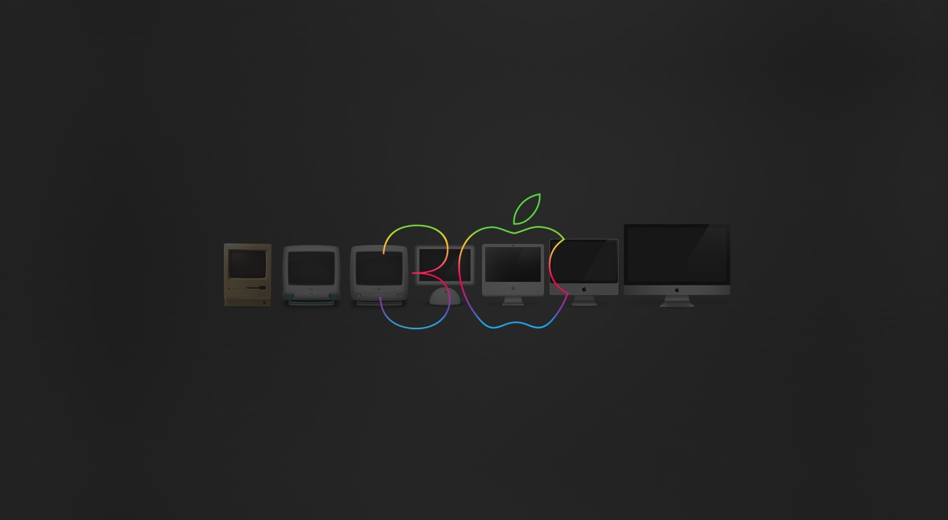 music, years, creativity, cable, close-up, wireless technology, studio shot, Mac, connection, logo, copy space, cut out, Computers, text, black background, HD Wallpaper