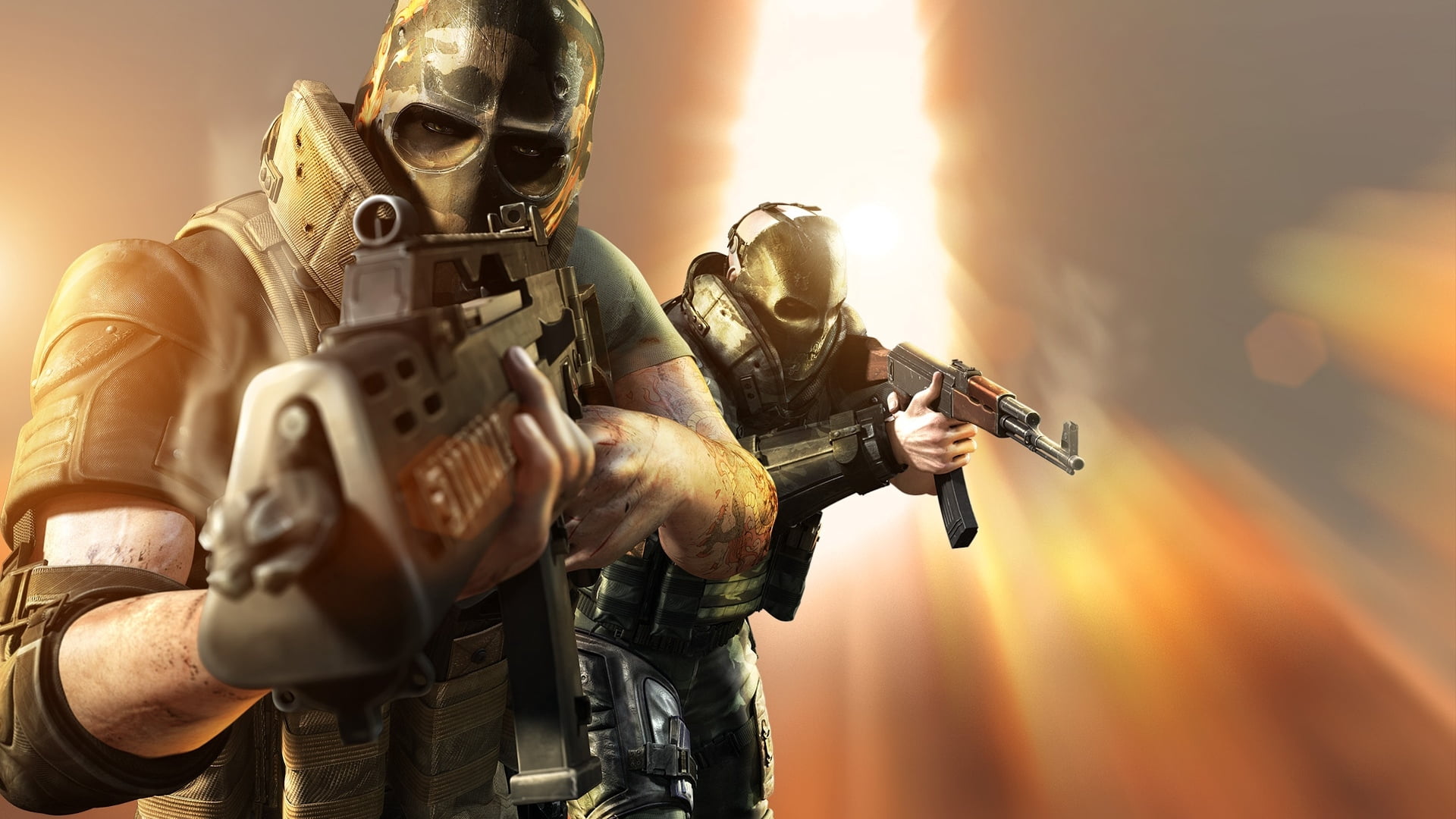 rifle, masks, army Soldier, holding, government, special Forces, power, counter-terrorism, two, strategy, pistol, operator, marines, sniper, HD Wallpaper