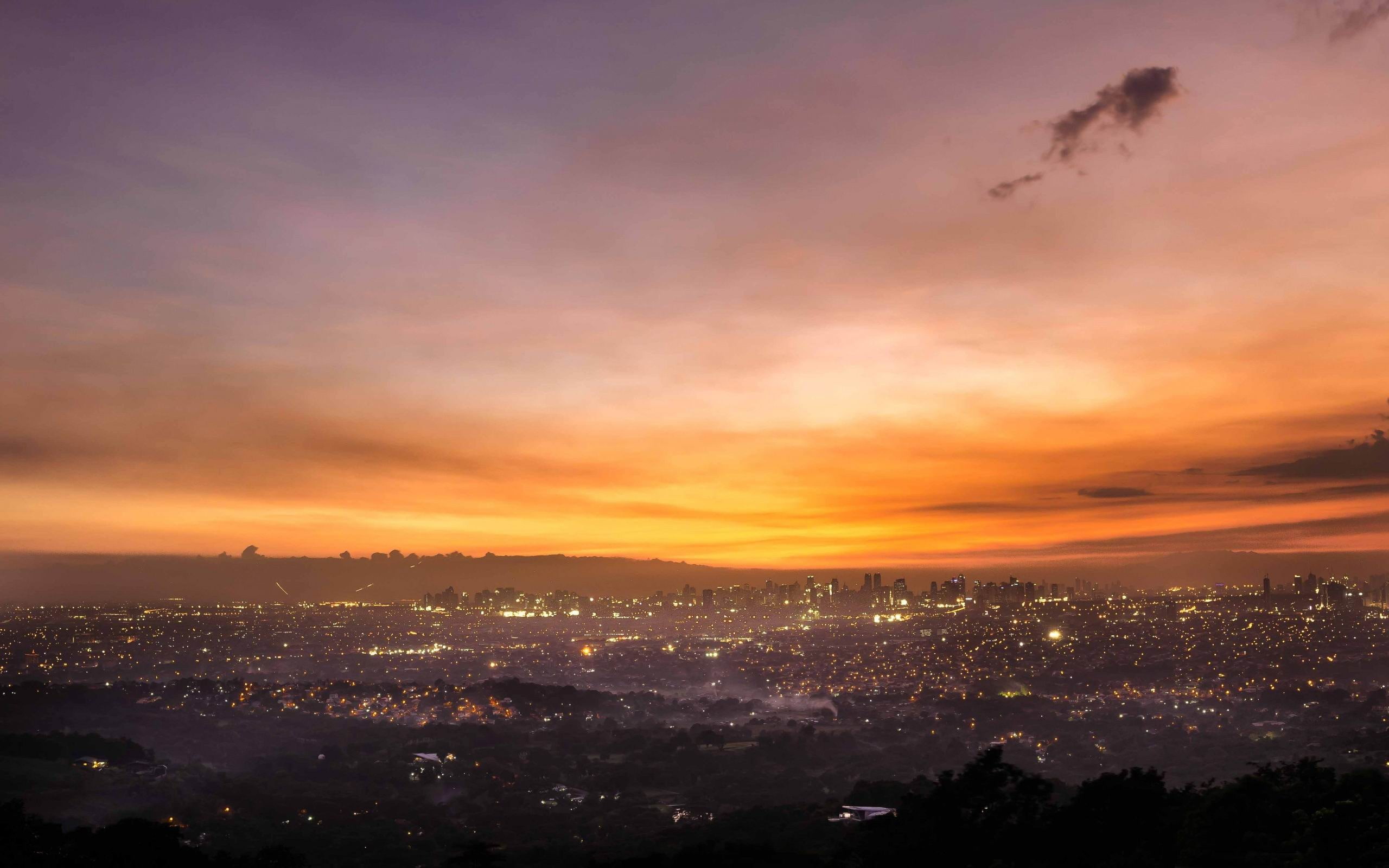 romantic sky, sky, 2K, no people, beauty in nature, built structure, antipolo, scenery, cloud - sky, sunset, hd, cityscape, scenics - nature, HD Wallpaper