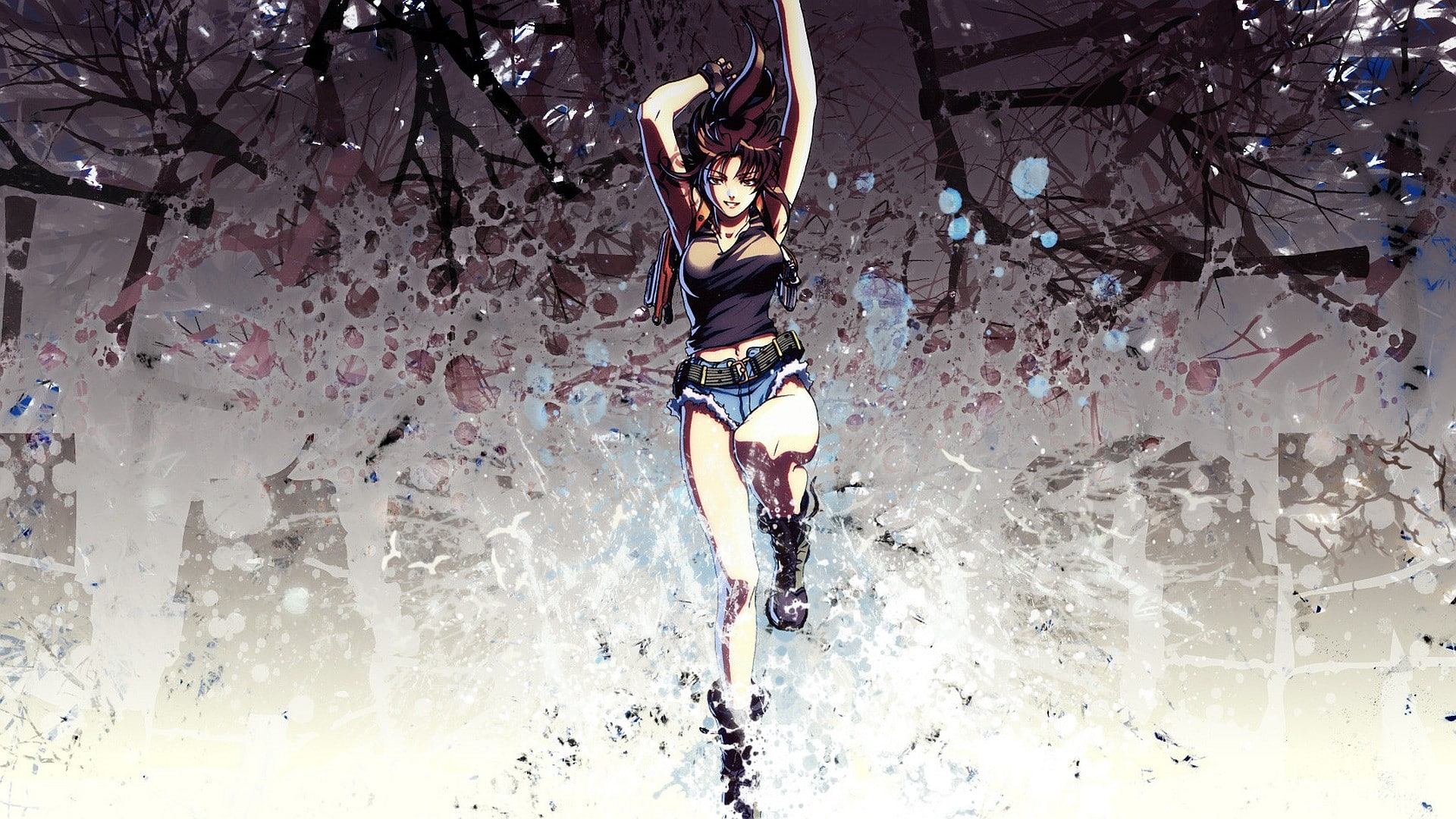 1080P, Black Lagoon, anime, Revy, HD Wallpaper