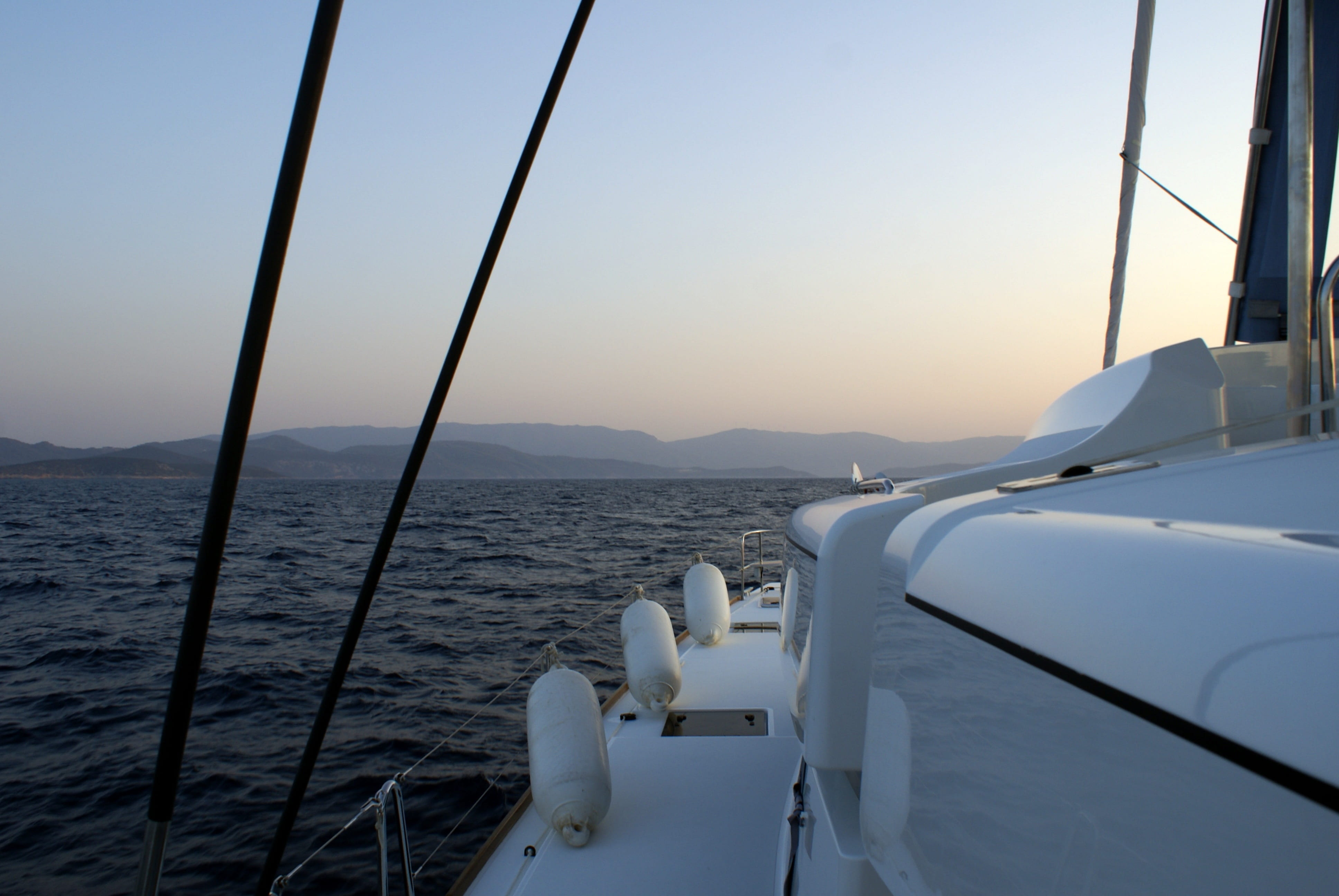 mode of transportation, sky, catamaran, beauty in nature, travel, clear sky, 4K, nautical vessel, passenger craft, no people, day, scenics - nature, ship, HD Wallpaper