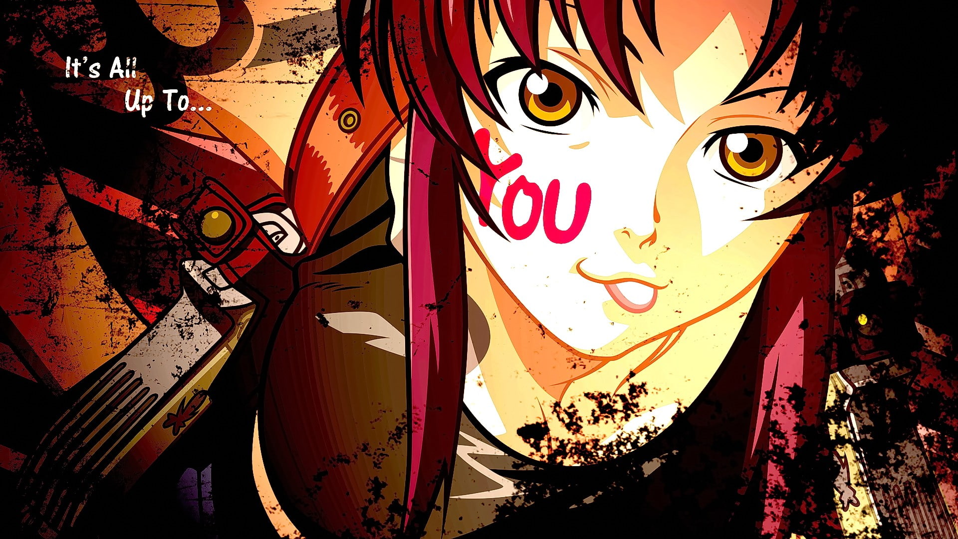 Black Lagoon, looking at viewer, anime girls, long hair, 1080P, Revy, anime, HD Wallpaper