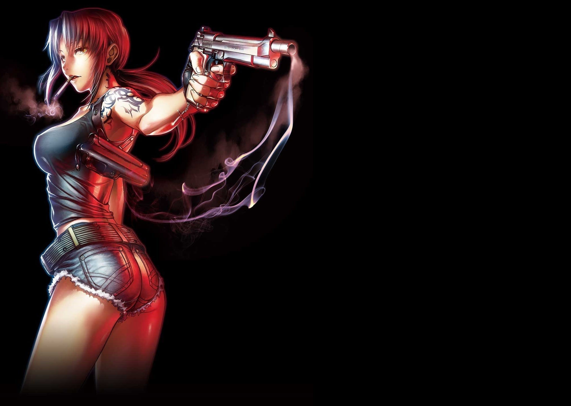 anime, Anime Girls, Black Lagoon, Revy, 1080P, HD Wallpaper