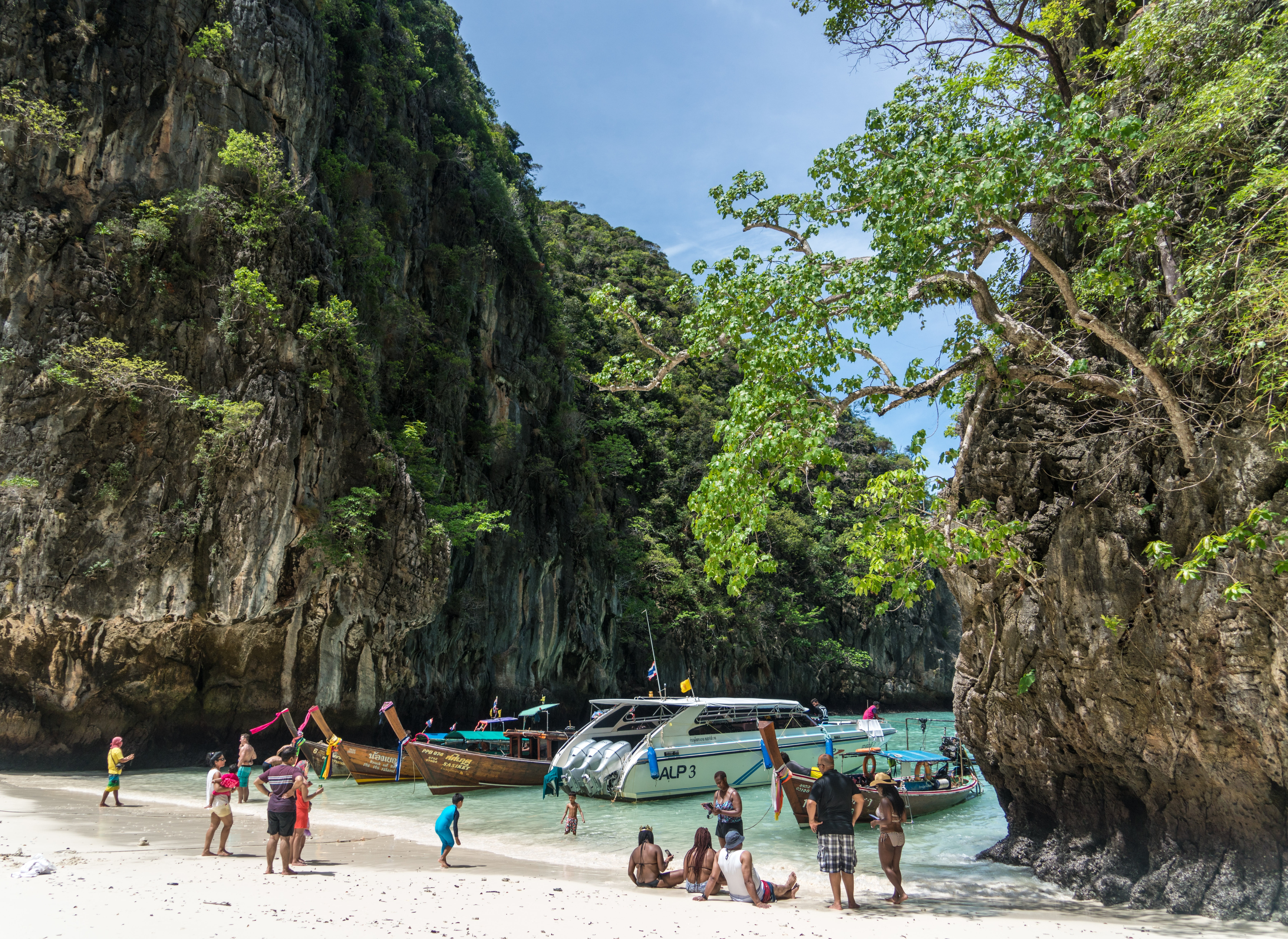 tropical, landscape, group of people, land, tourism, trip, water, phuket, day, vacations, holiday, thailand, people person, lifestyles, summer, people, HD Wallpaper